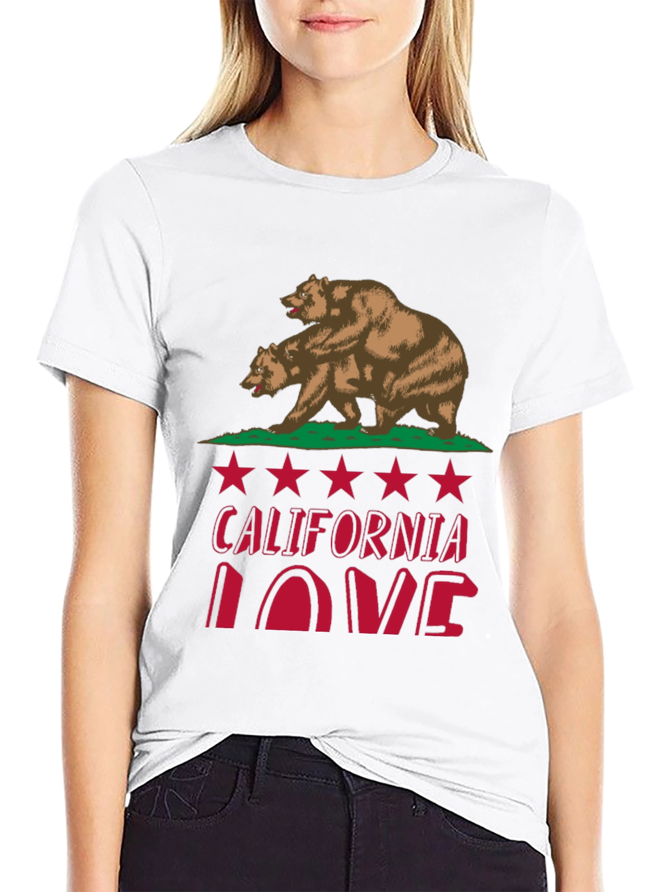 California Love Bear Graphic T-Shirt