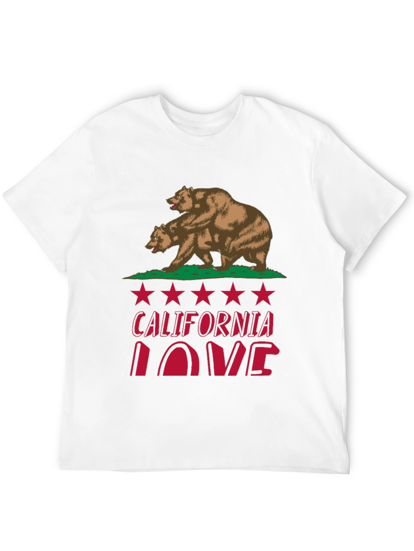 California Love Bear Graphic T-Shirt