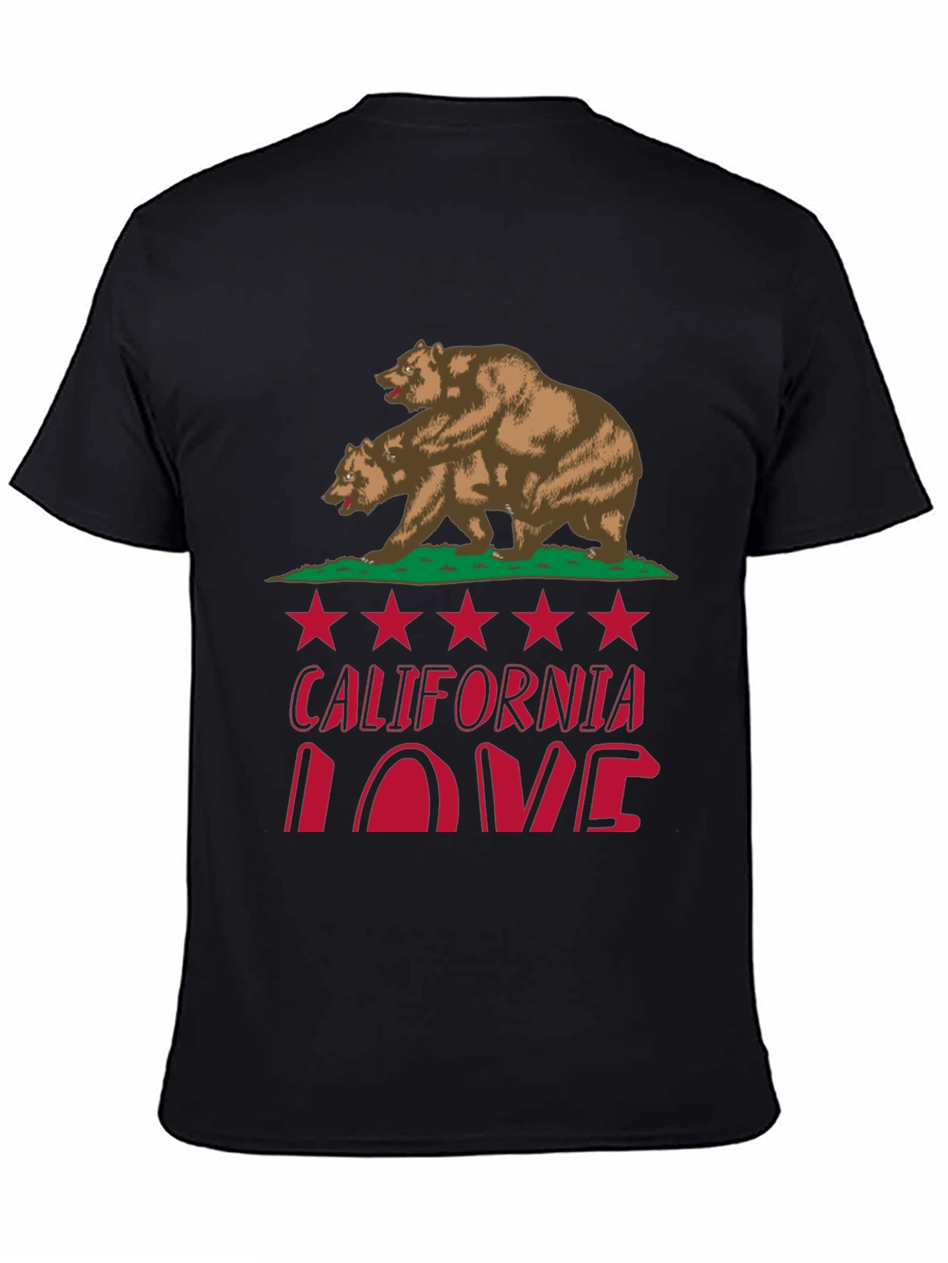California Love Bear Graphic T-Shirt