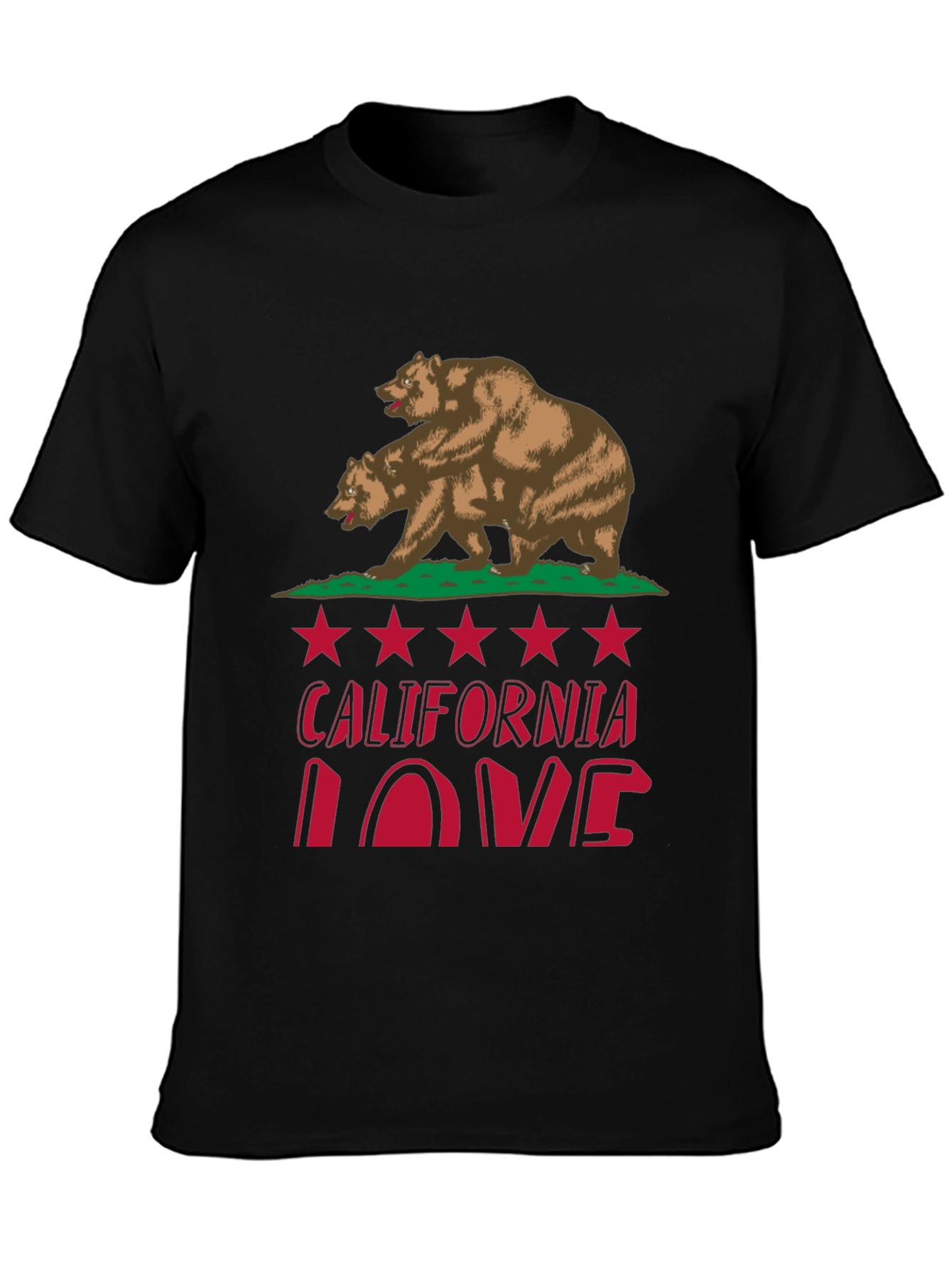 California Love Bear Graphic T-Shirt