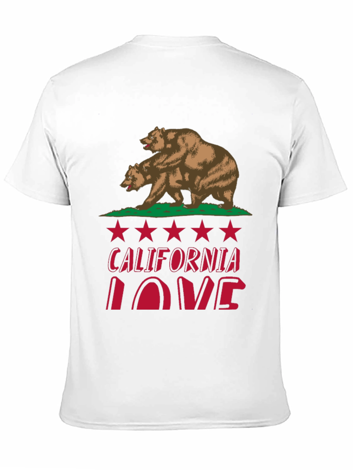 California Love Bear Graphic T-Shirt
