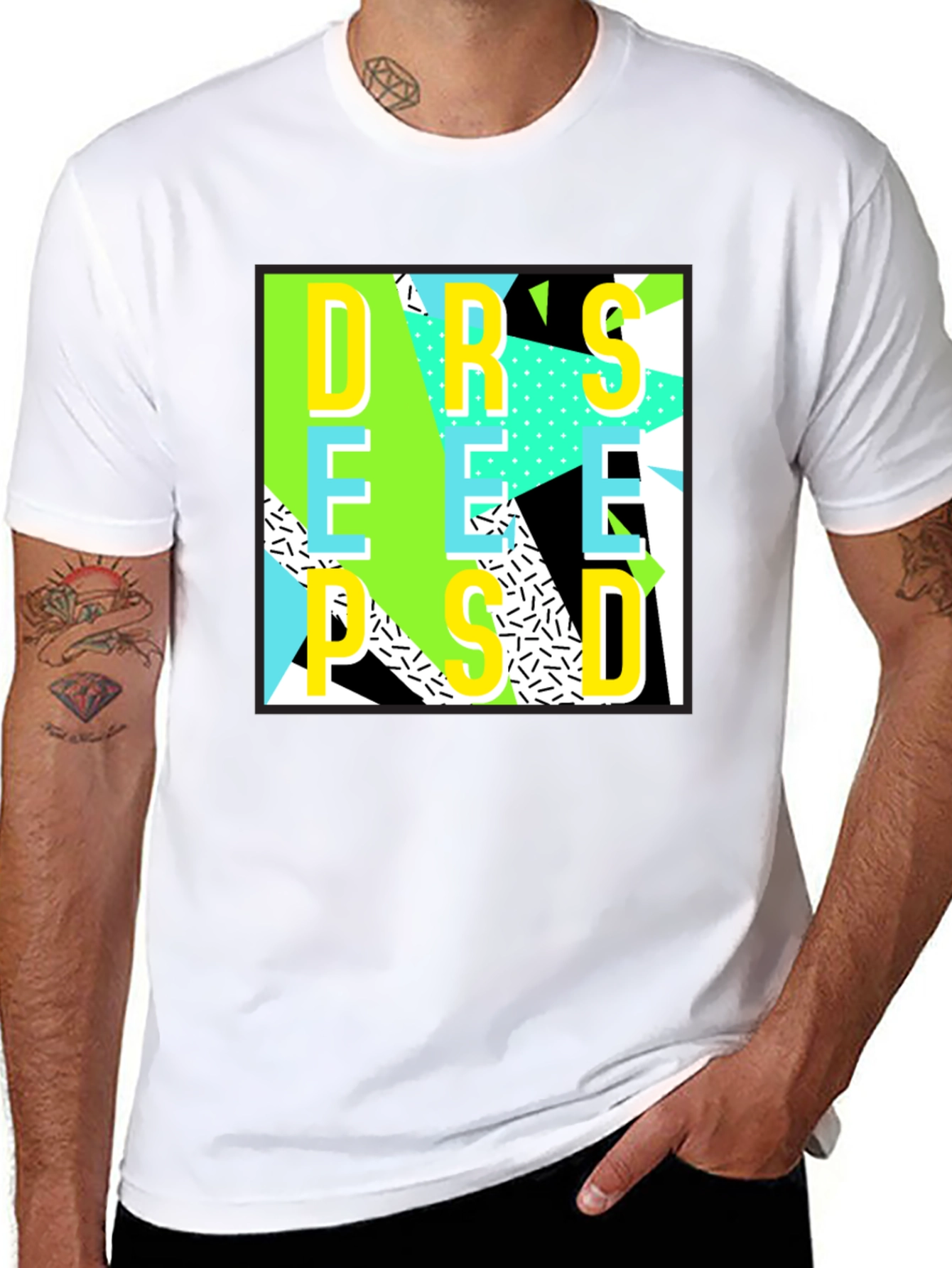 Retro Graphic T-Shirt - Bold 80s Style