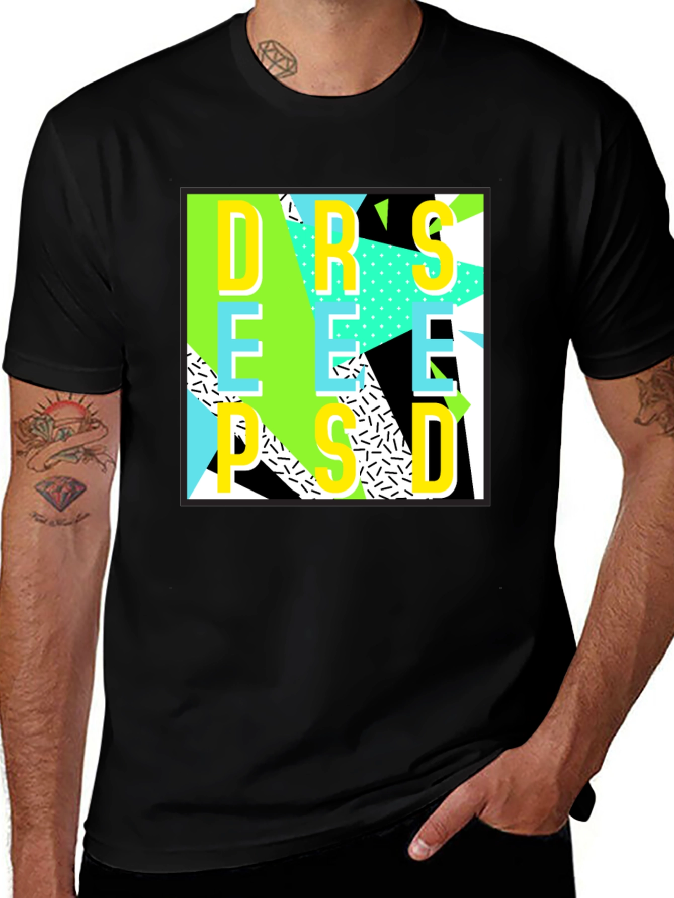 Retro Graphic T-Shirt - Bold 80s Style