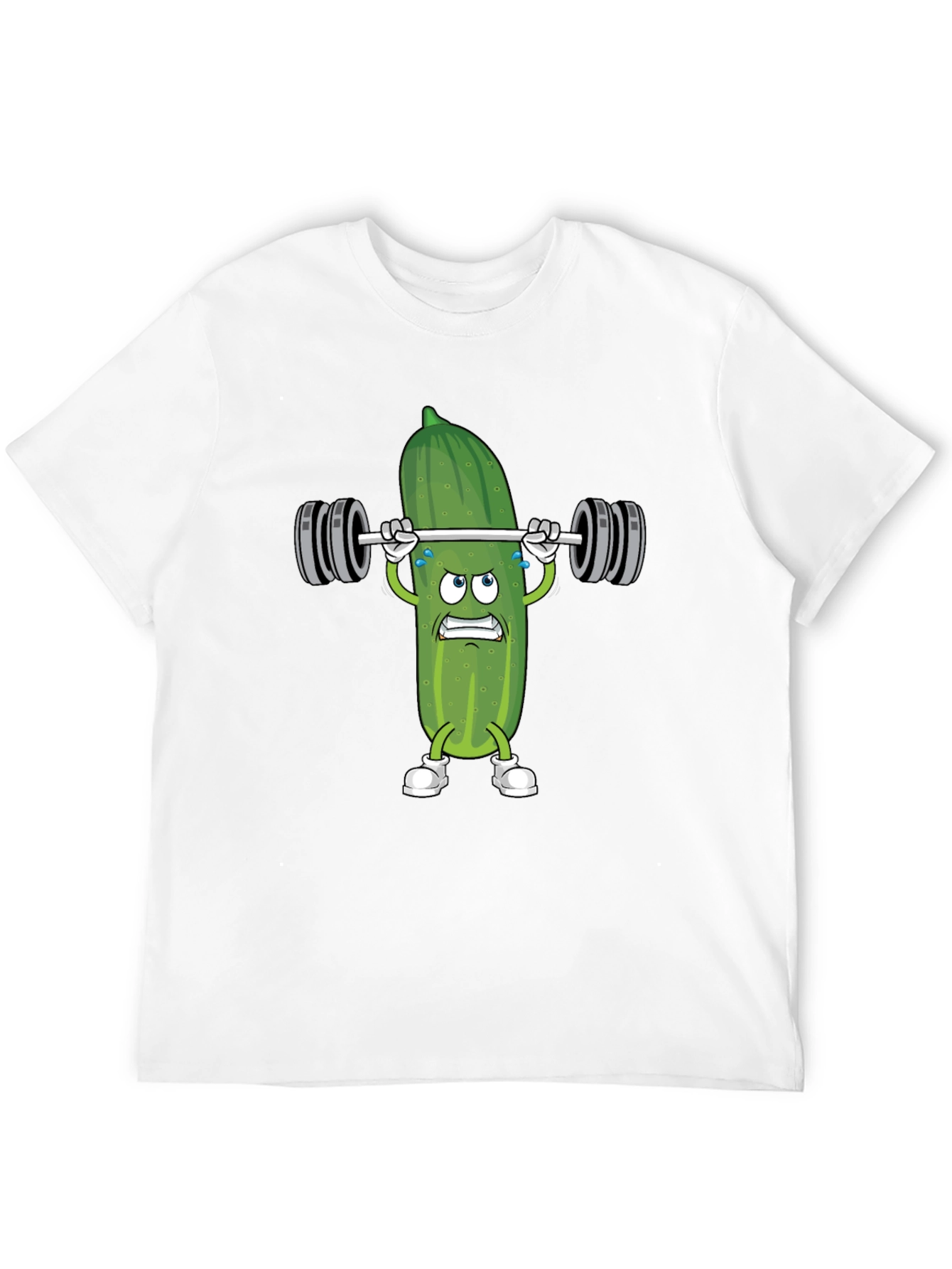 Pickle Lifting Weights Funny T-Shirt