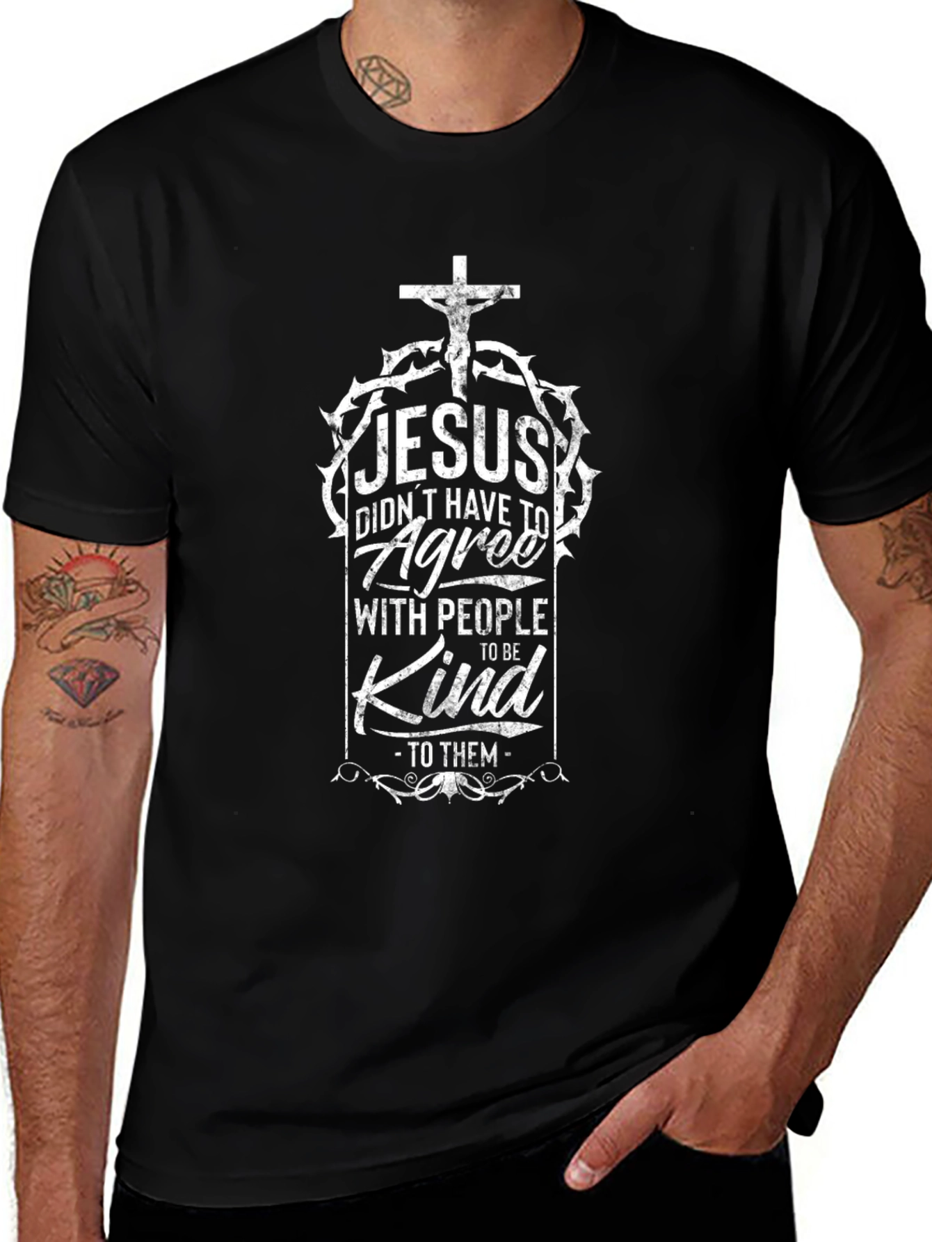 Jesus Kindness Graphic Tee - Black