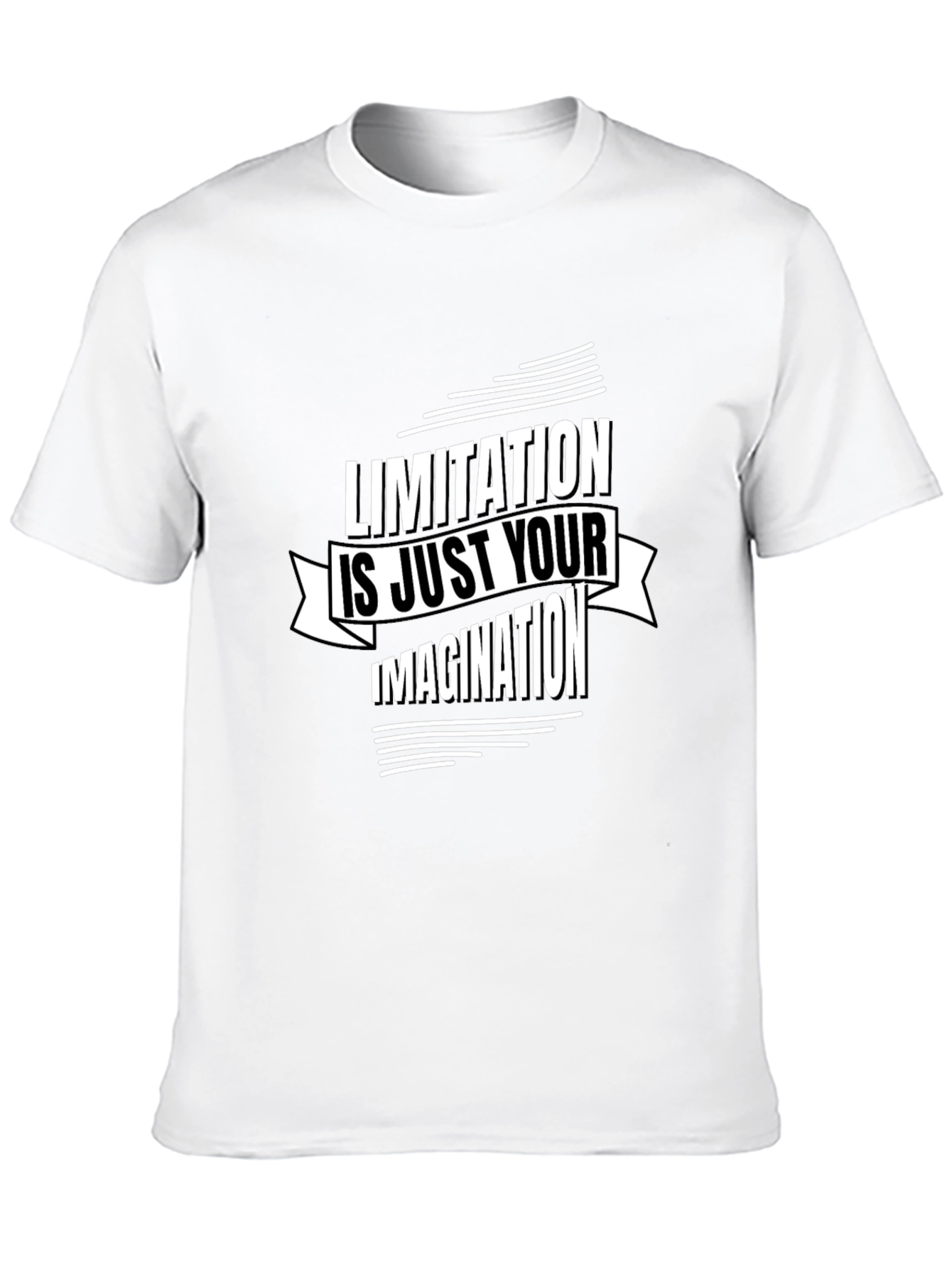 Motivational T-Shirt - Limitation is Imagination Black Tee