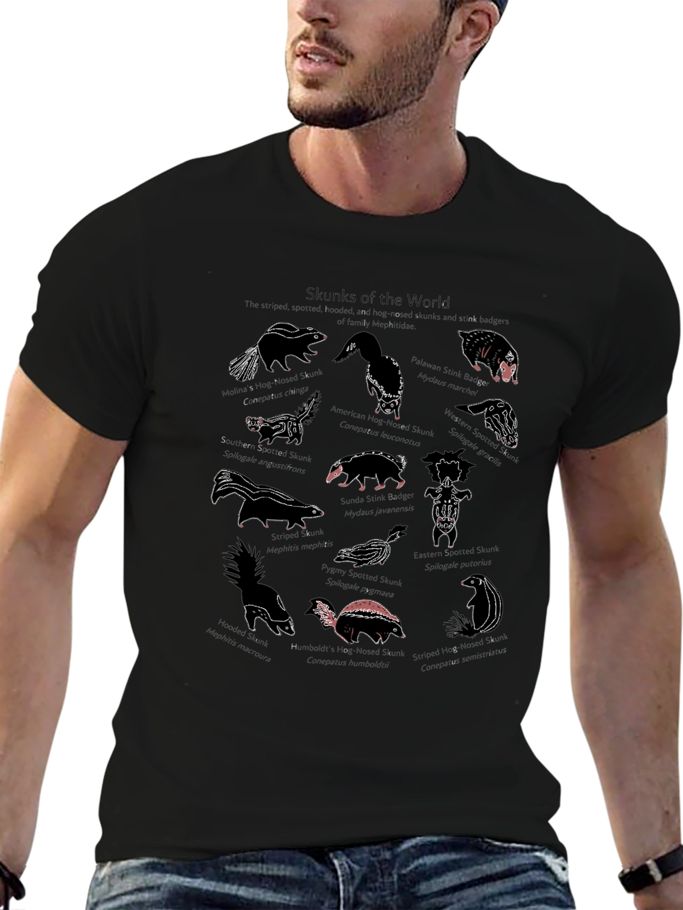 Skunks of the World Graphic T-Shirt