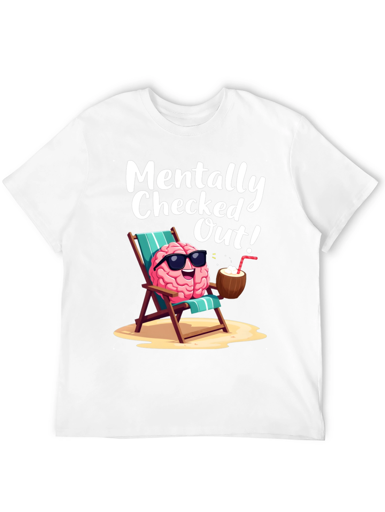 Mentally Checked Out Brain T-Shirt