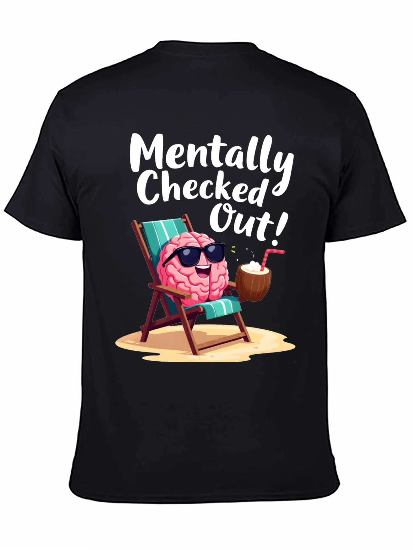 Mentally Checked Out Brain T-Shirt