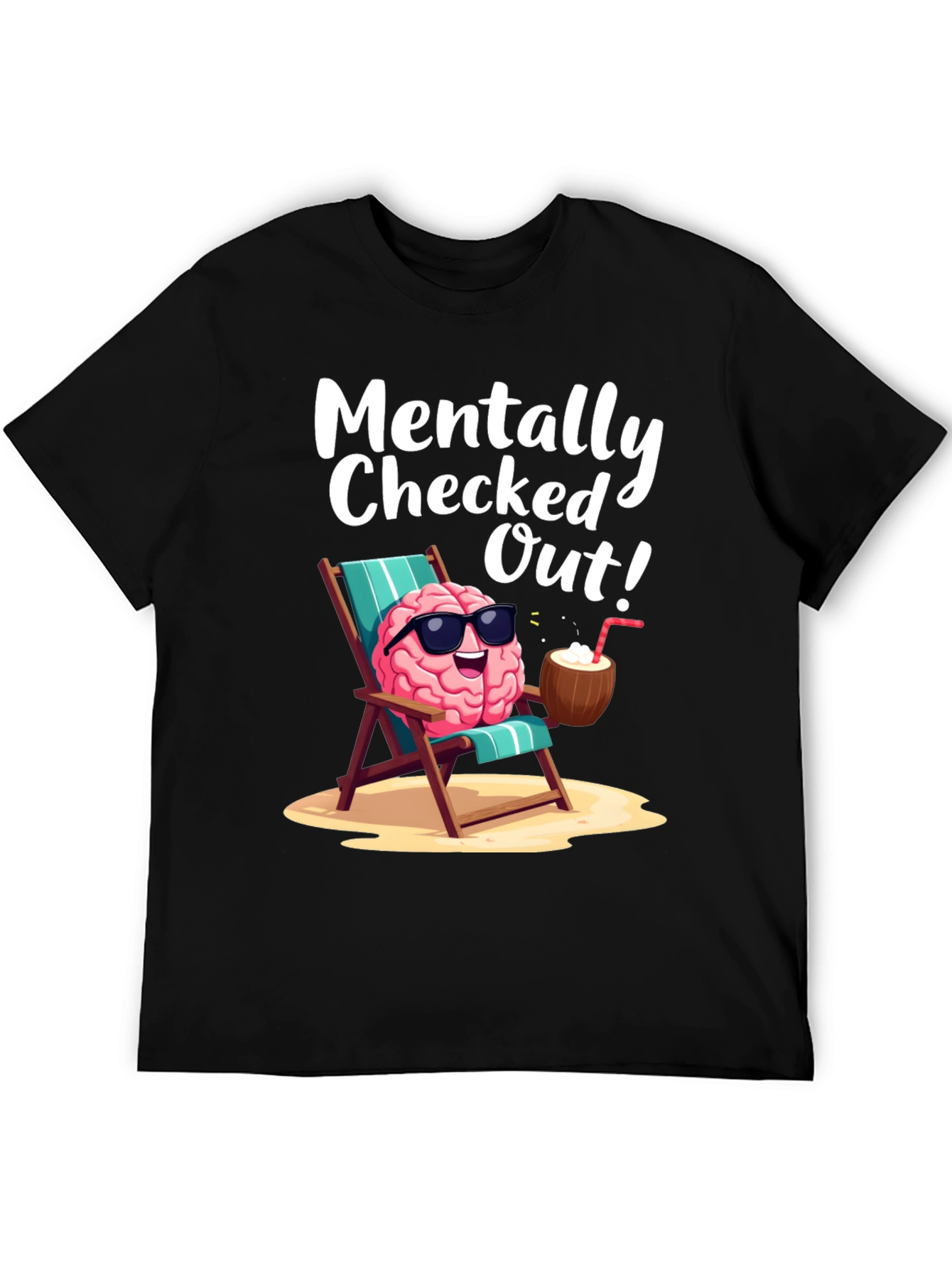 Mentally Checked Out Brain T-Shirt