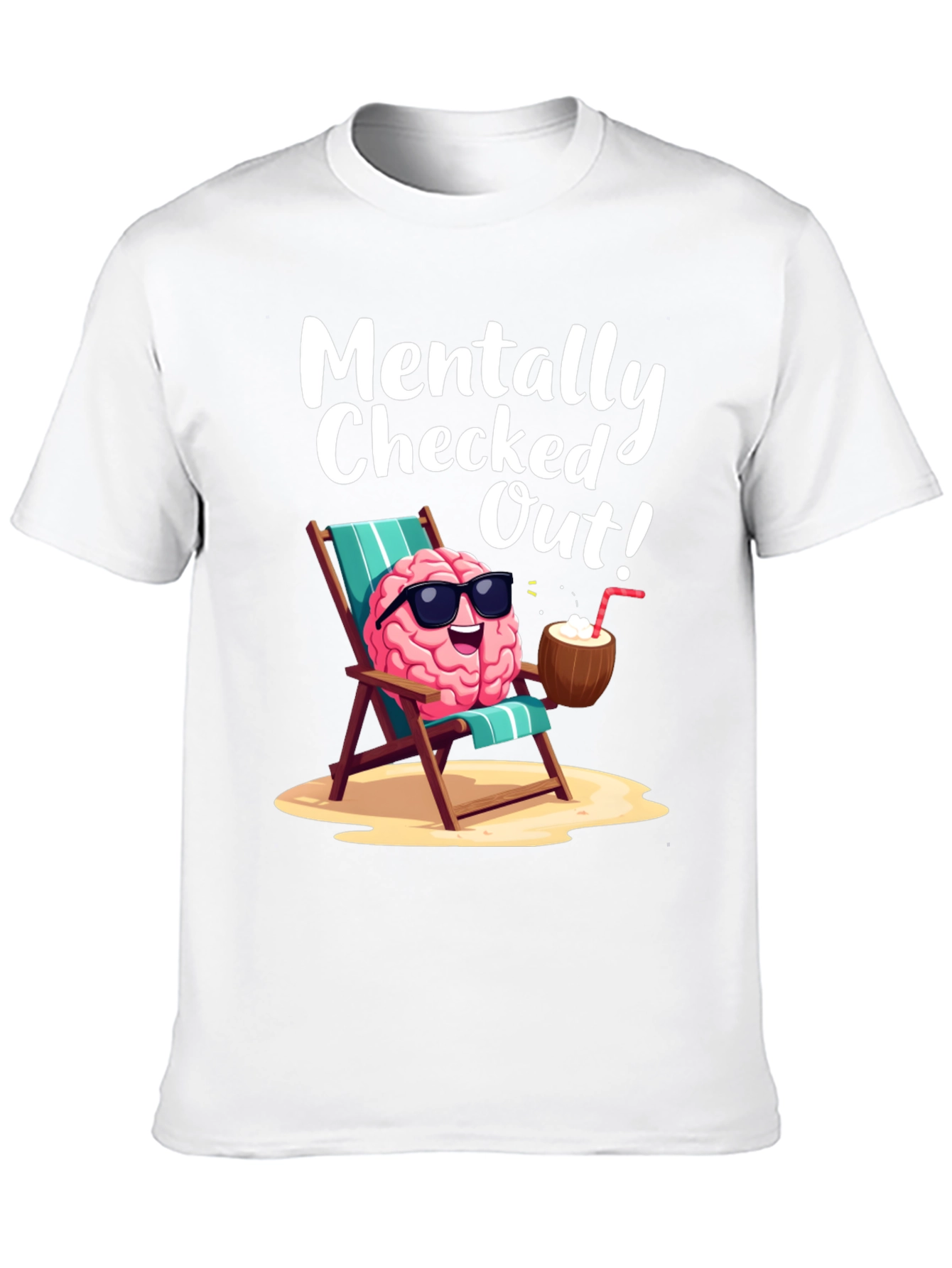 Mentally Checked Out Brain T-Shirt