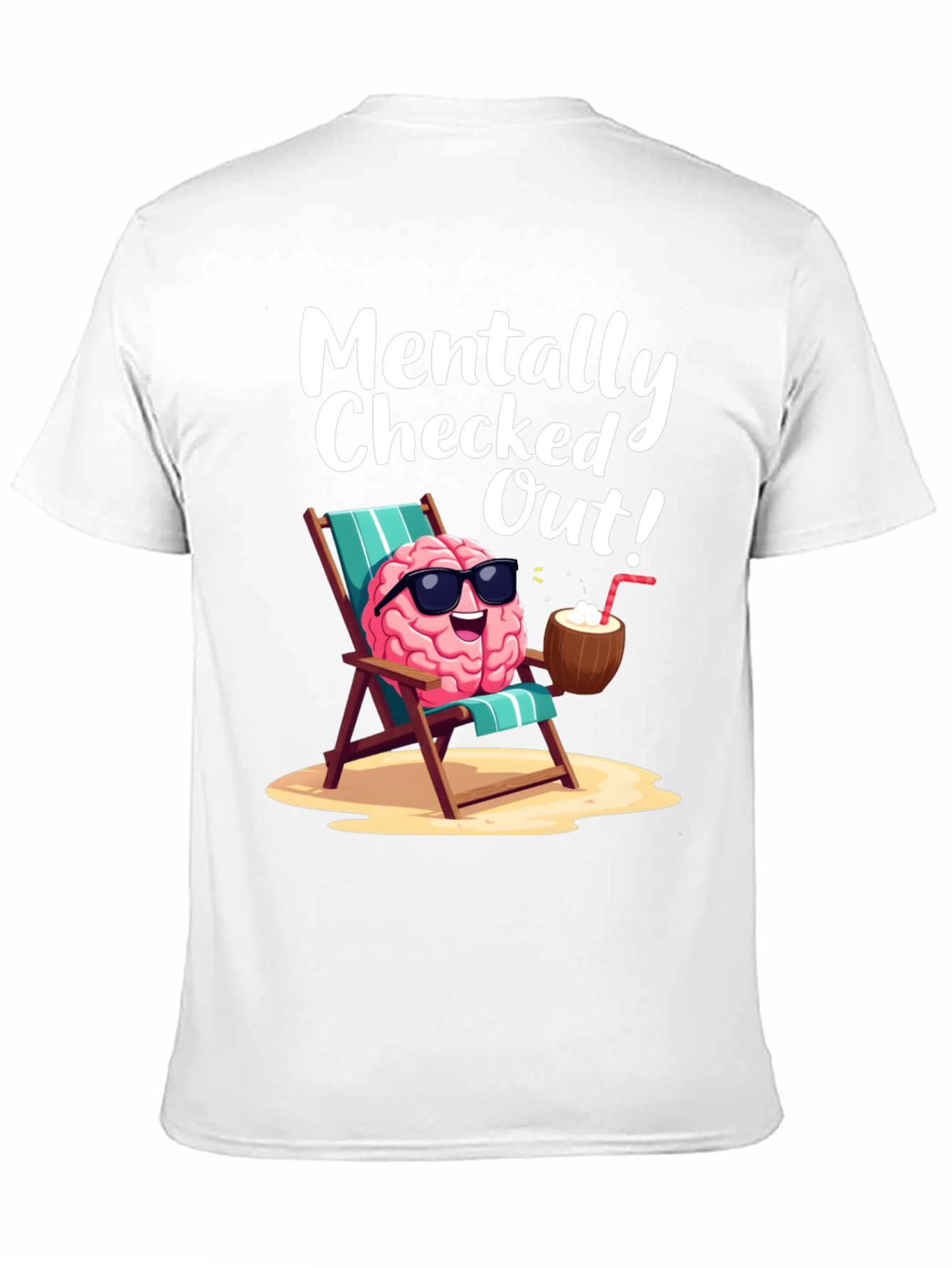 Mentally Checked Out Brain T-Shirt