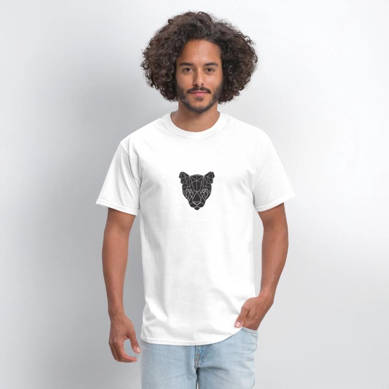 Black and White Geometric Animal T Shirt