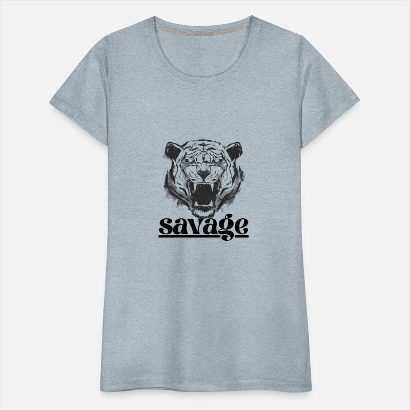 Black Illustrative Savage T Shirt