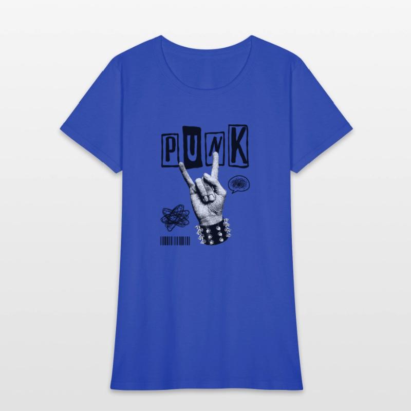 Black Punk Rock Streetwear T-Shirt – Vintage Hand