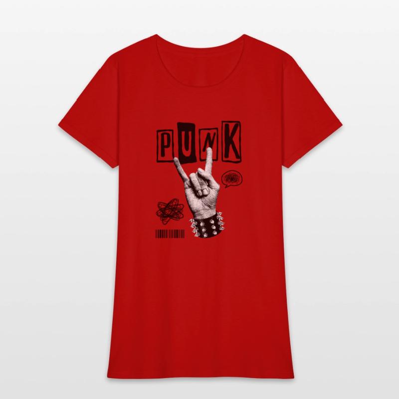 Black Punk Rock Streetwear T-Shirt – Vintage Hand