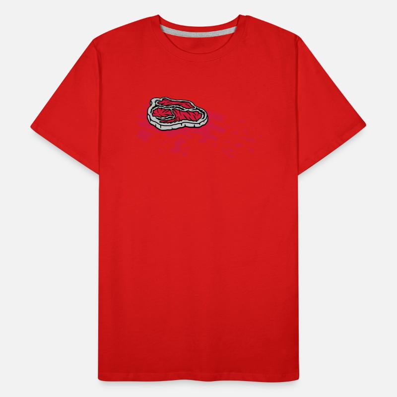 blood puddle steak juicy