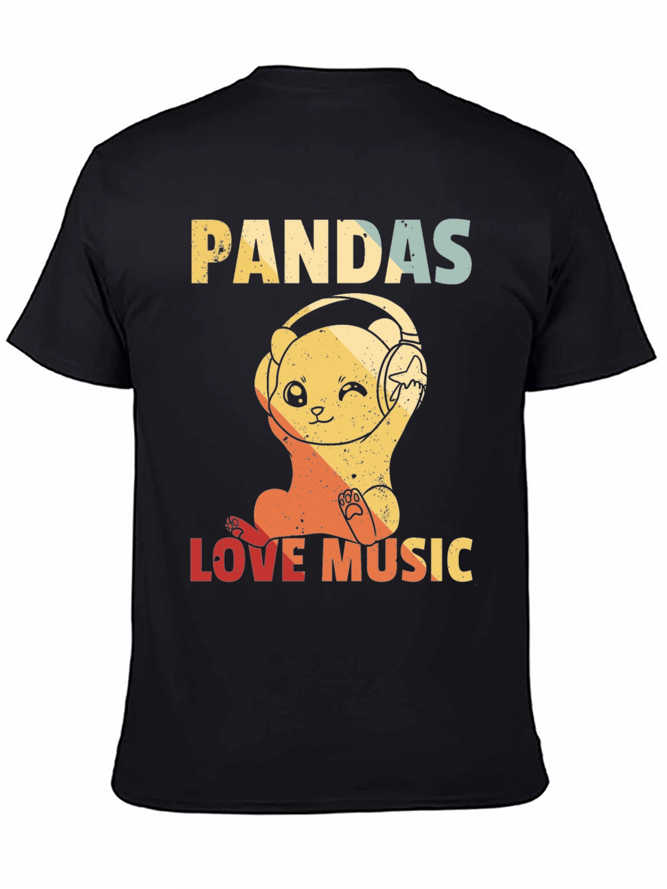 Pandas Love Music Graphic Tee