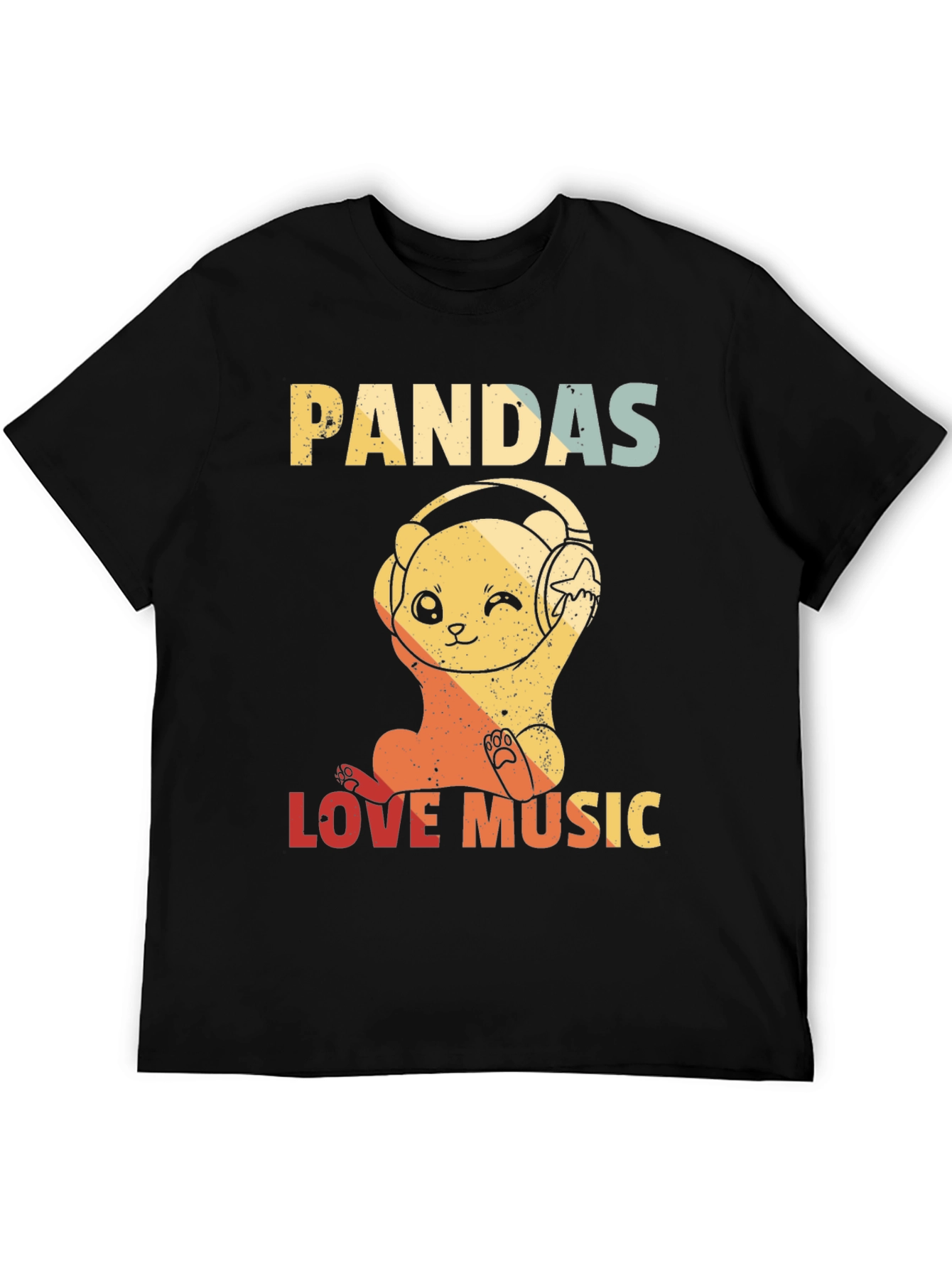 Pandas Love Music Graphic Tee
