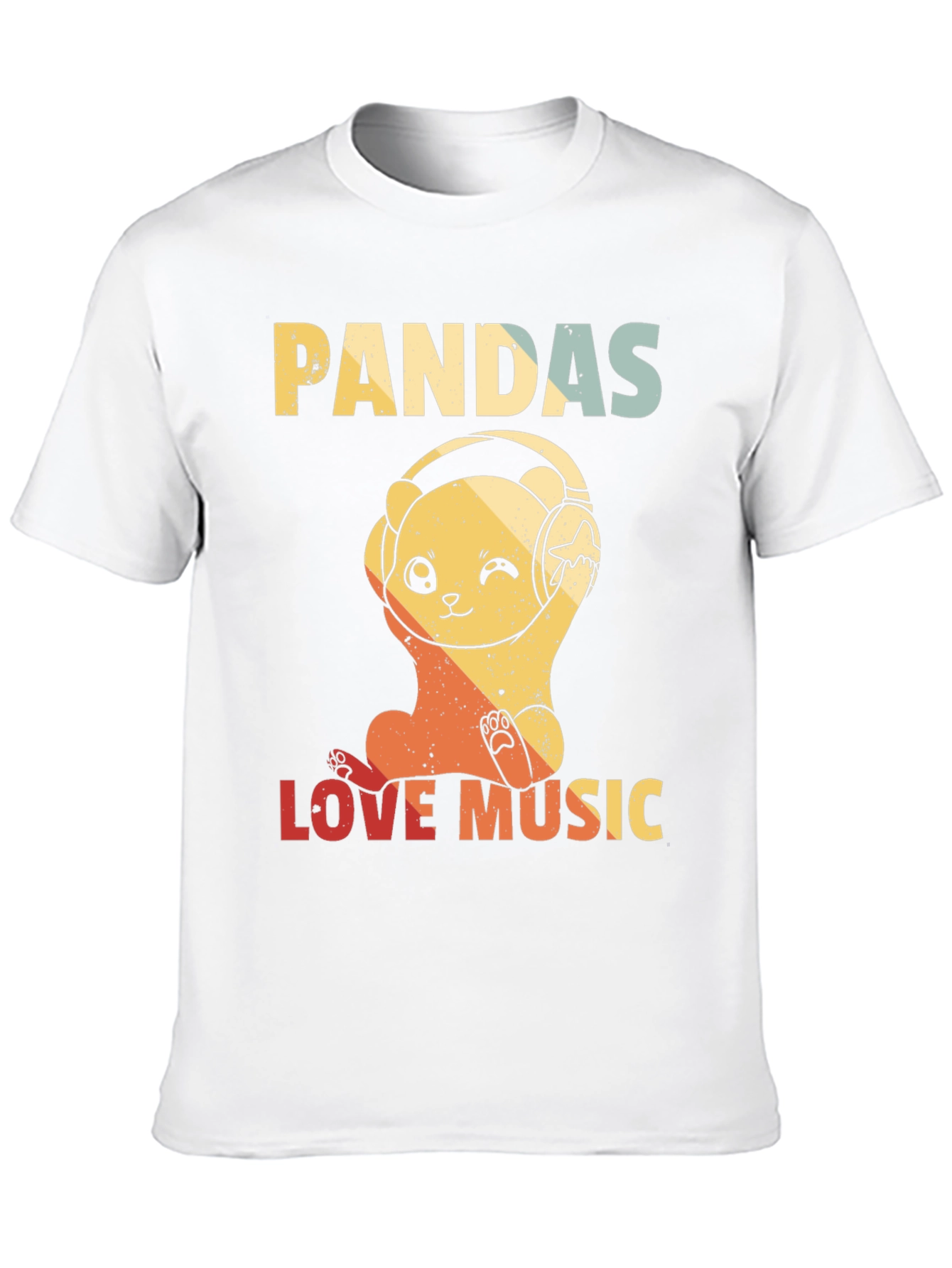 Pandas Love Music Graphic Tee