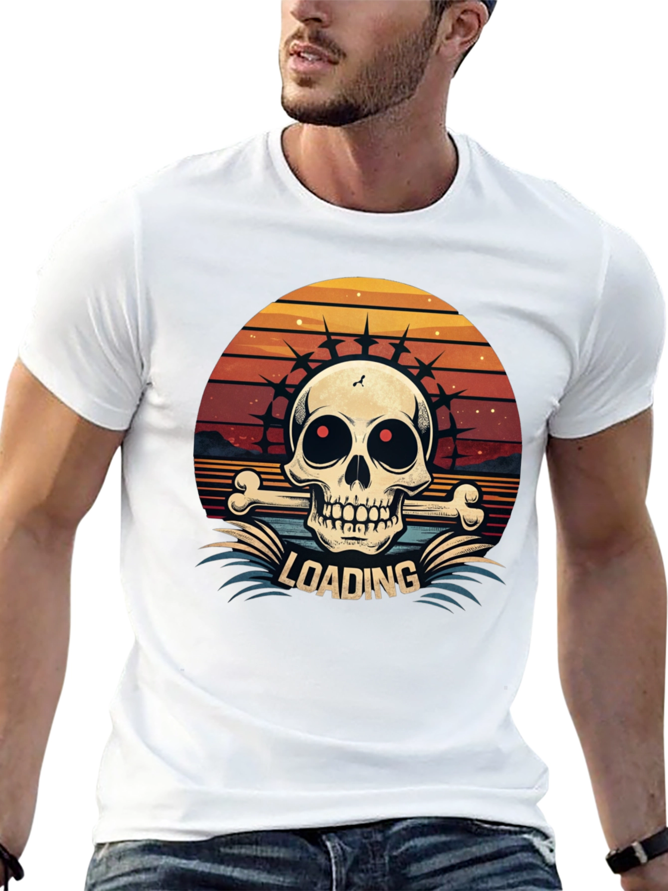 Skull & Crossbones Loading Graphic Tee
