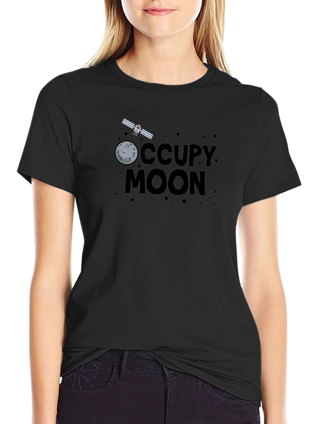 Occupy Moon Graphic T-Shirt