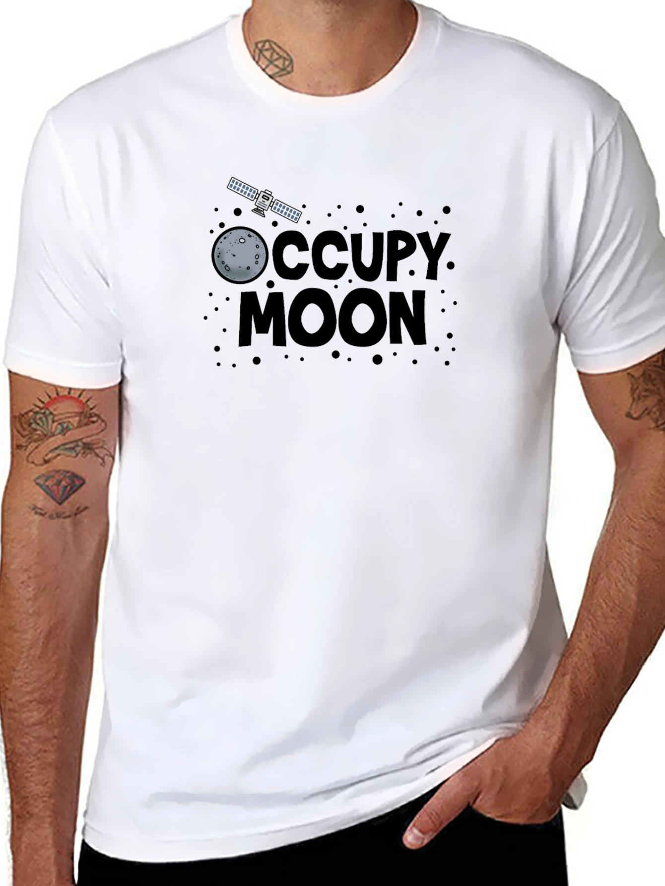 Occupy Moon Graphic T-Shirt