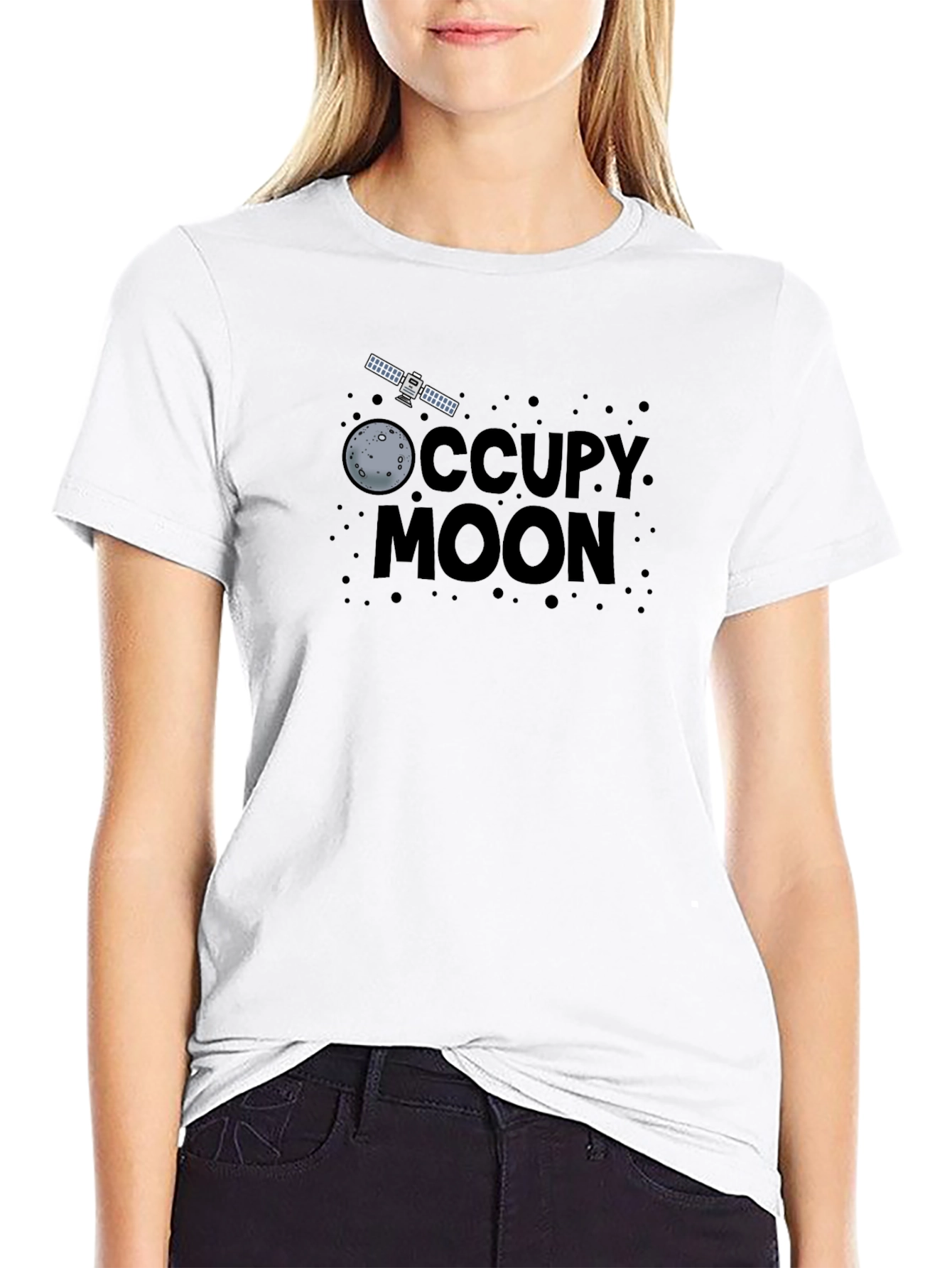 Occupy Moon Graphic T-Shirt