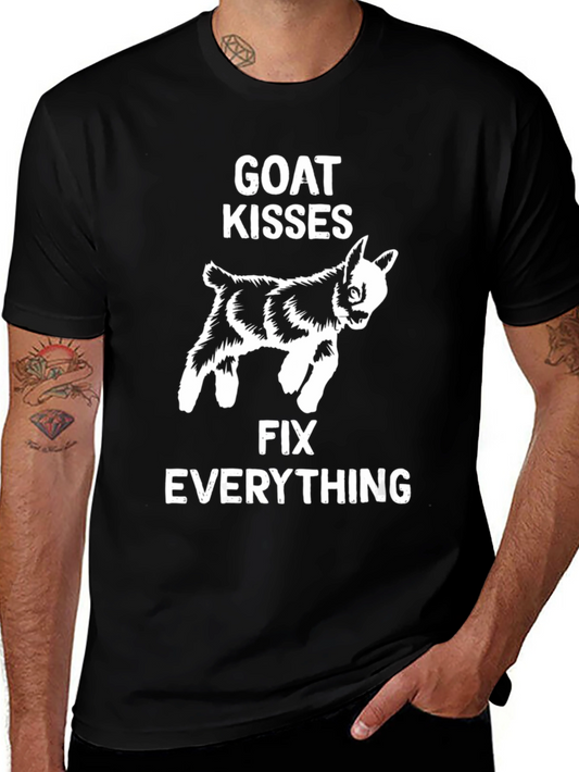 Goat Kisses Fix Everything T-Shirt