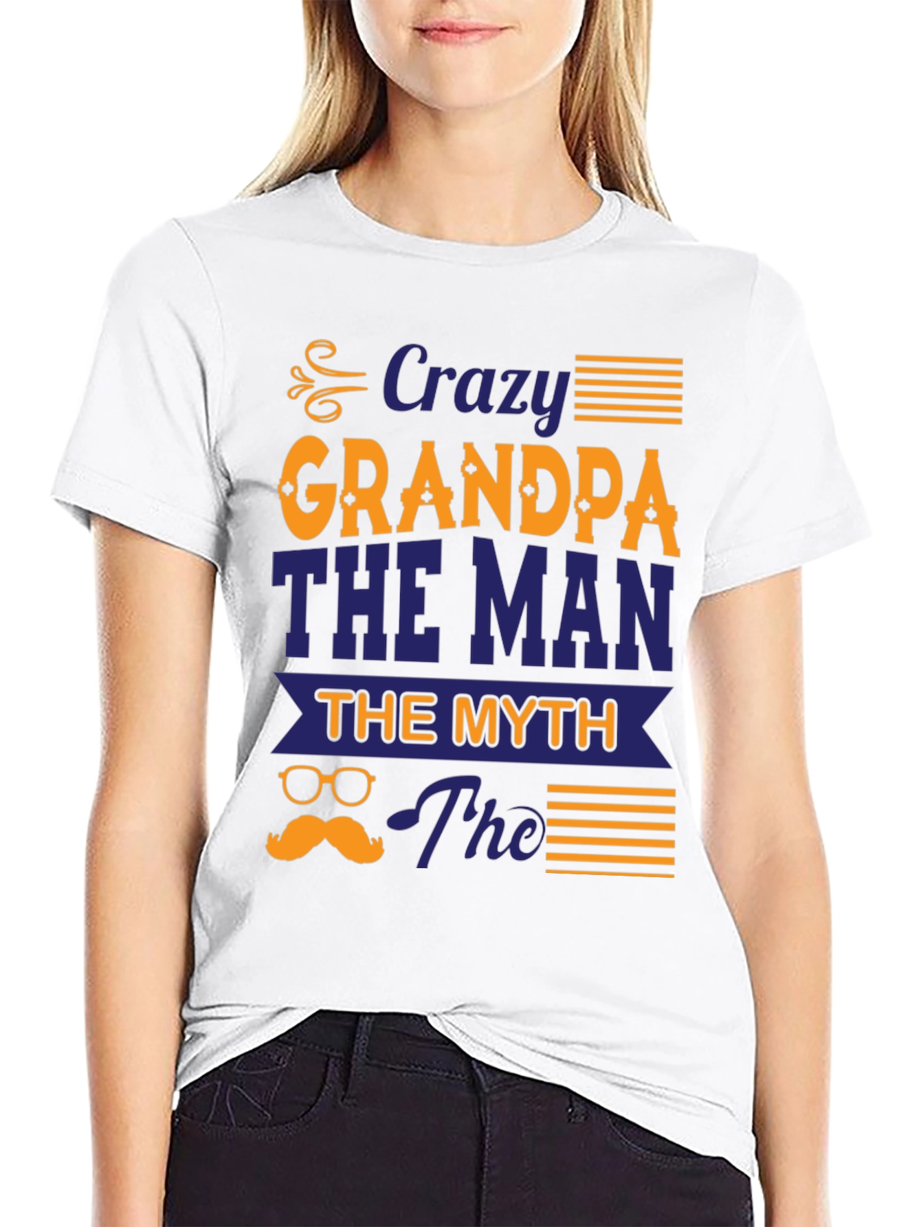 Crazy Grandpa T-Shirt: The Man The Myth The Legend!