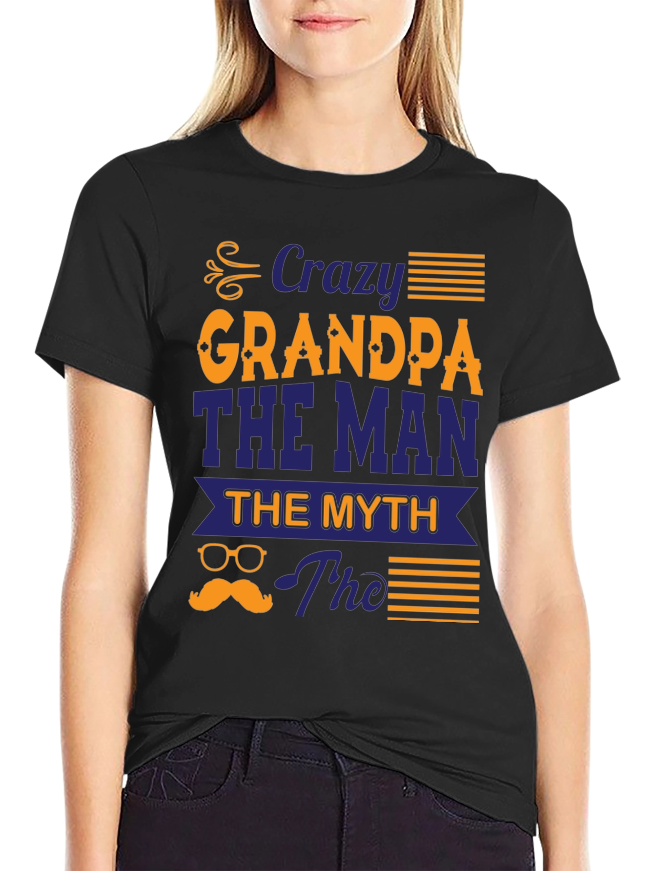 Crazy Grandpa T-Shirt: The Man The Myth The Legend!