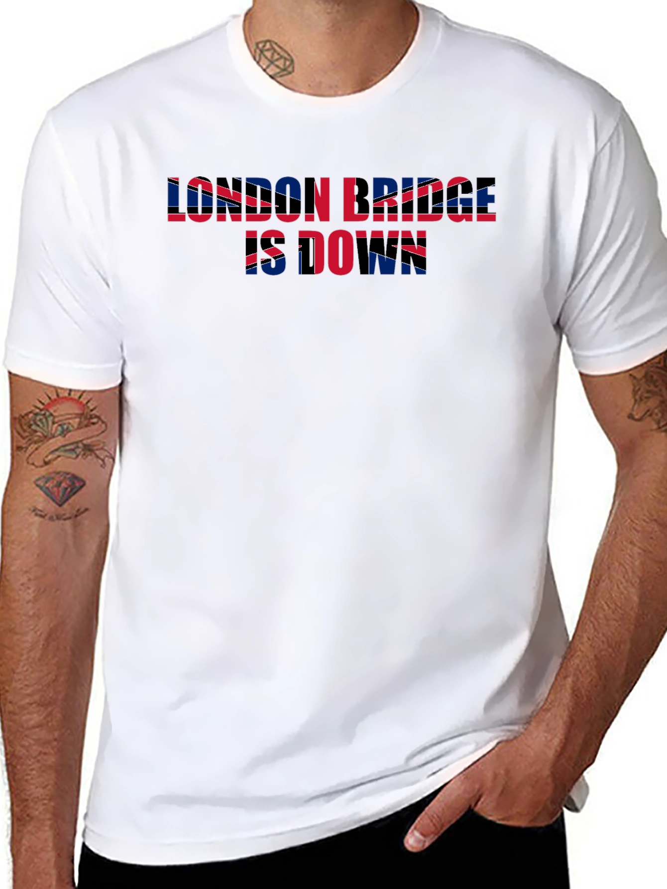 London Bridge is Down T-Shirt - British Flag