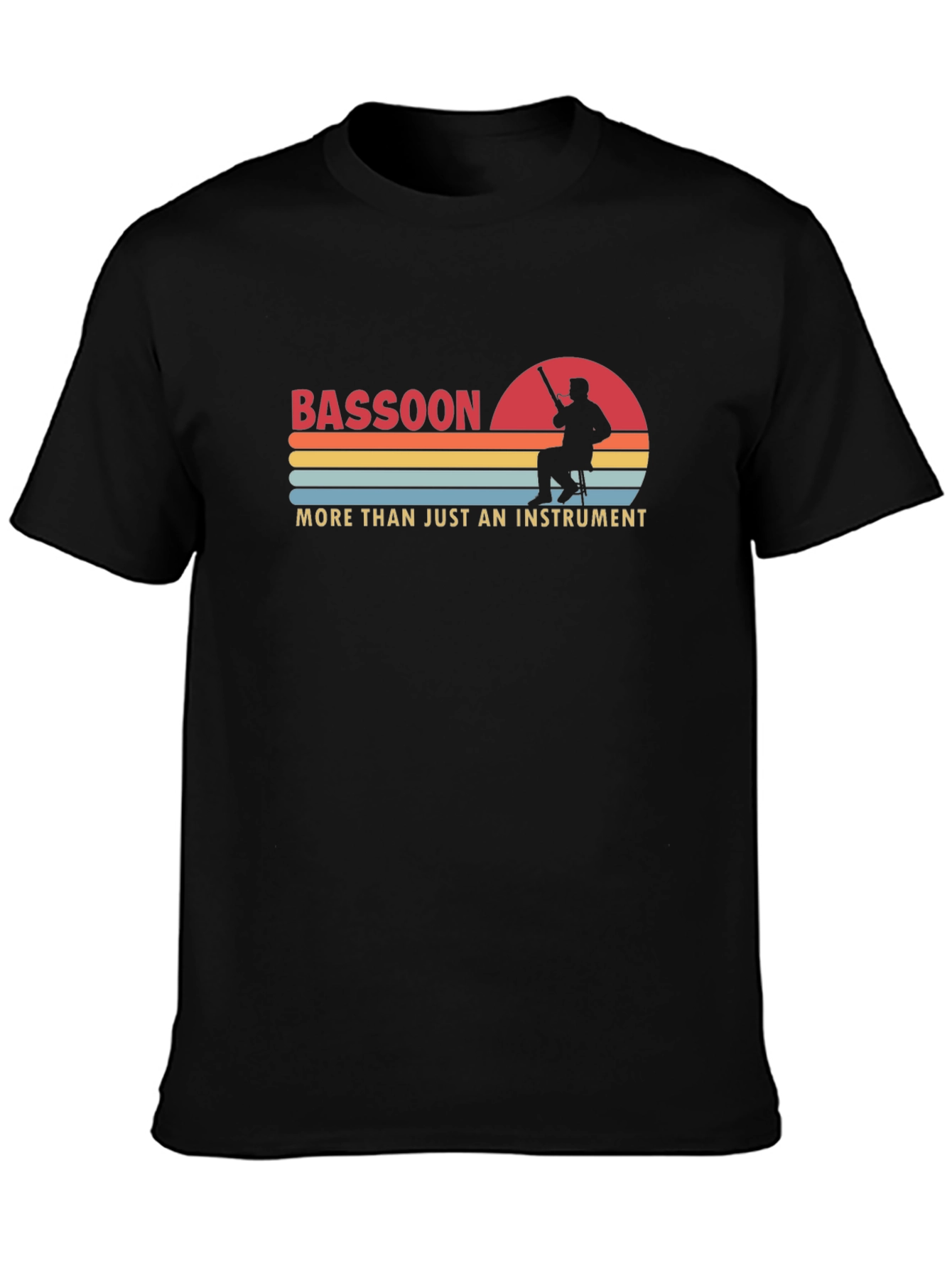 Bassoon Player Sunset Graphic T-Shirt