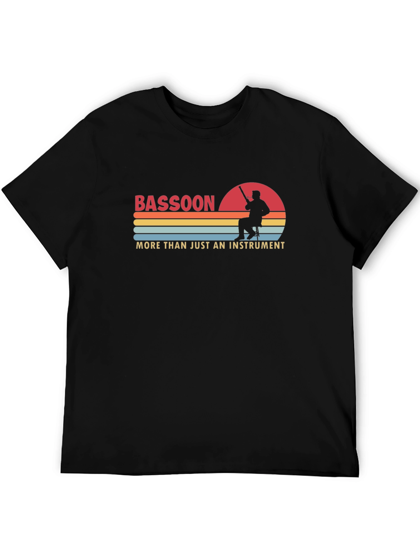 Bassoon Player Sunset Graphic T-Shirt