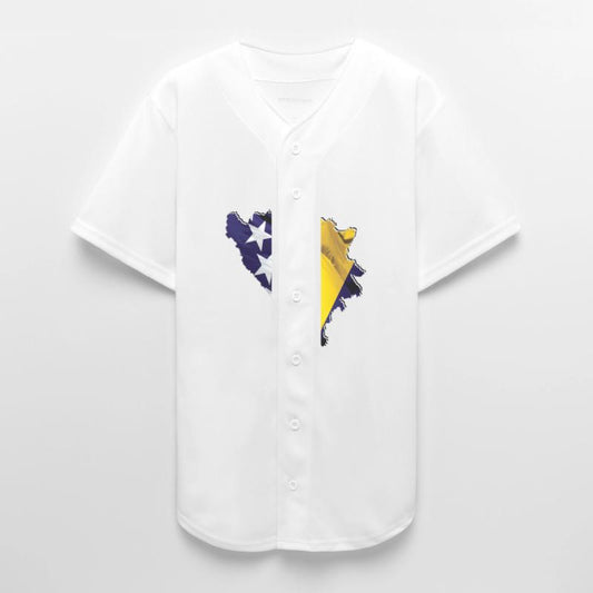 Bosnia Flag in Bosnia Map