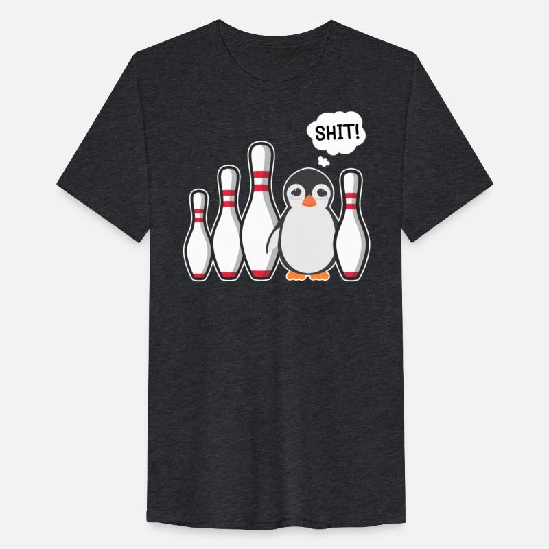 Bowling Pin Penguin Shit! Bowling Shirt Funny