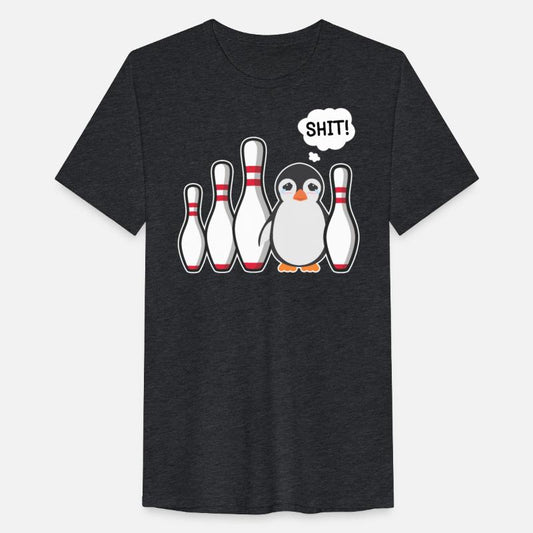 Bowling Pin Penguin Shit! Bowling Shirt Funny