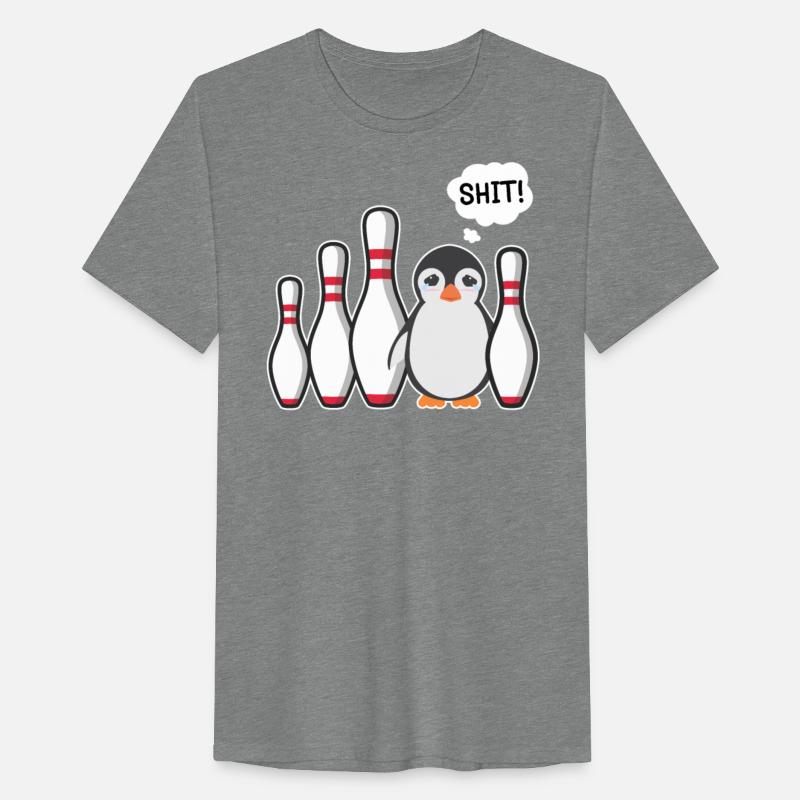 Bowling Pin Penguin Shit! Bowling Shirt Funny
