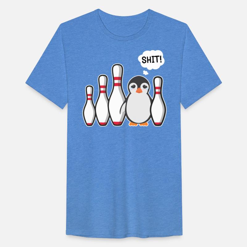 Bowling Pin Penguin Shit! Bowling Shirt Funny