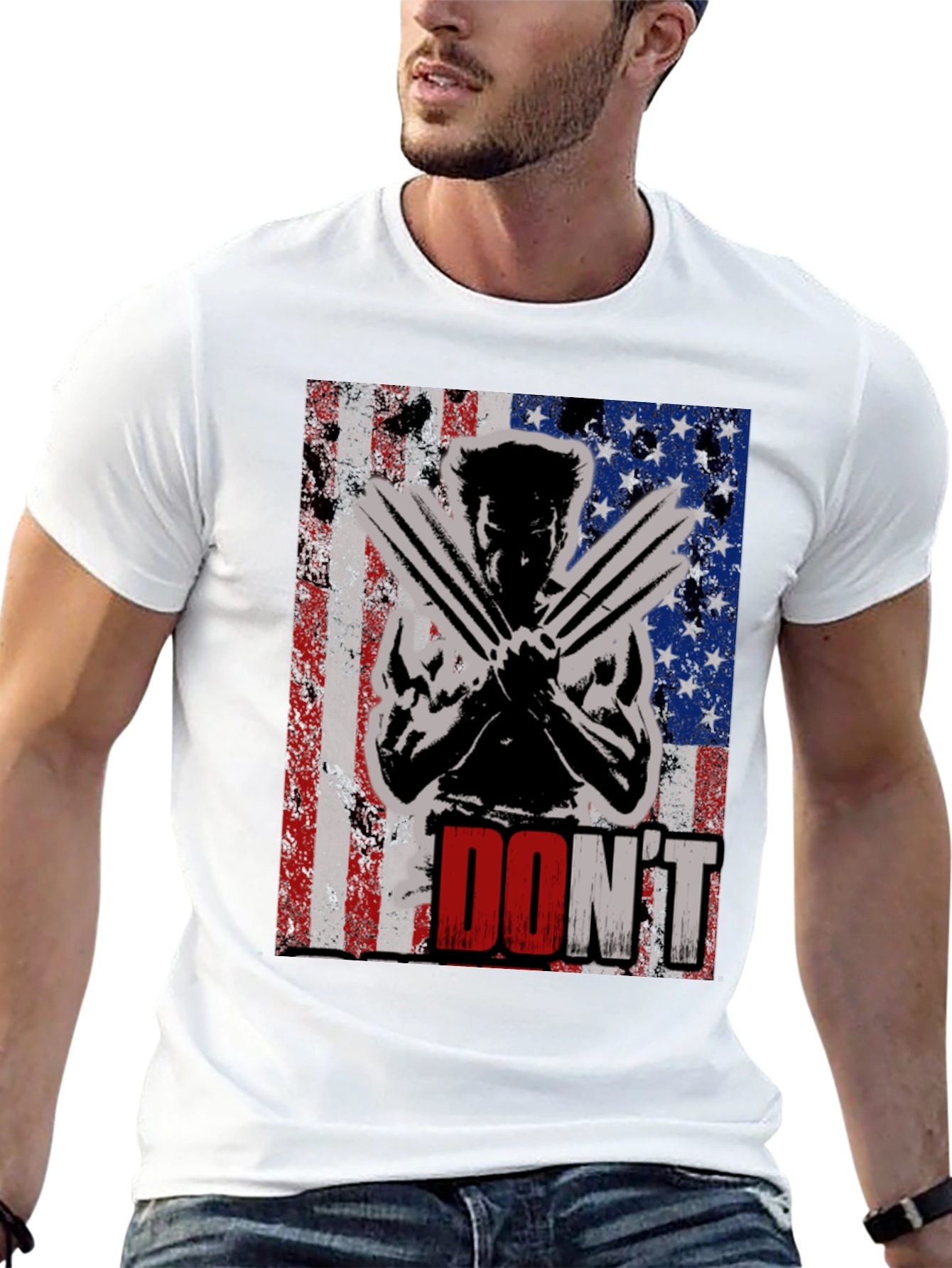 Wolverine American Flag Dont T-Shirt