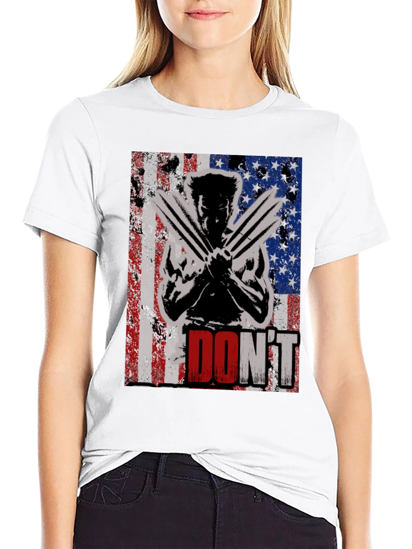 Wolverine American Flag Dont T-Shirt