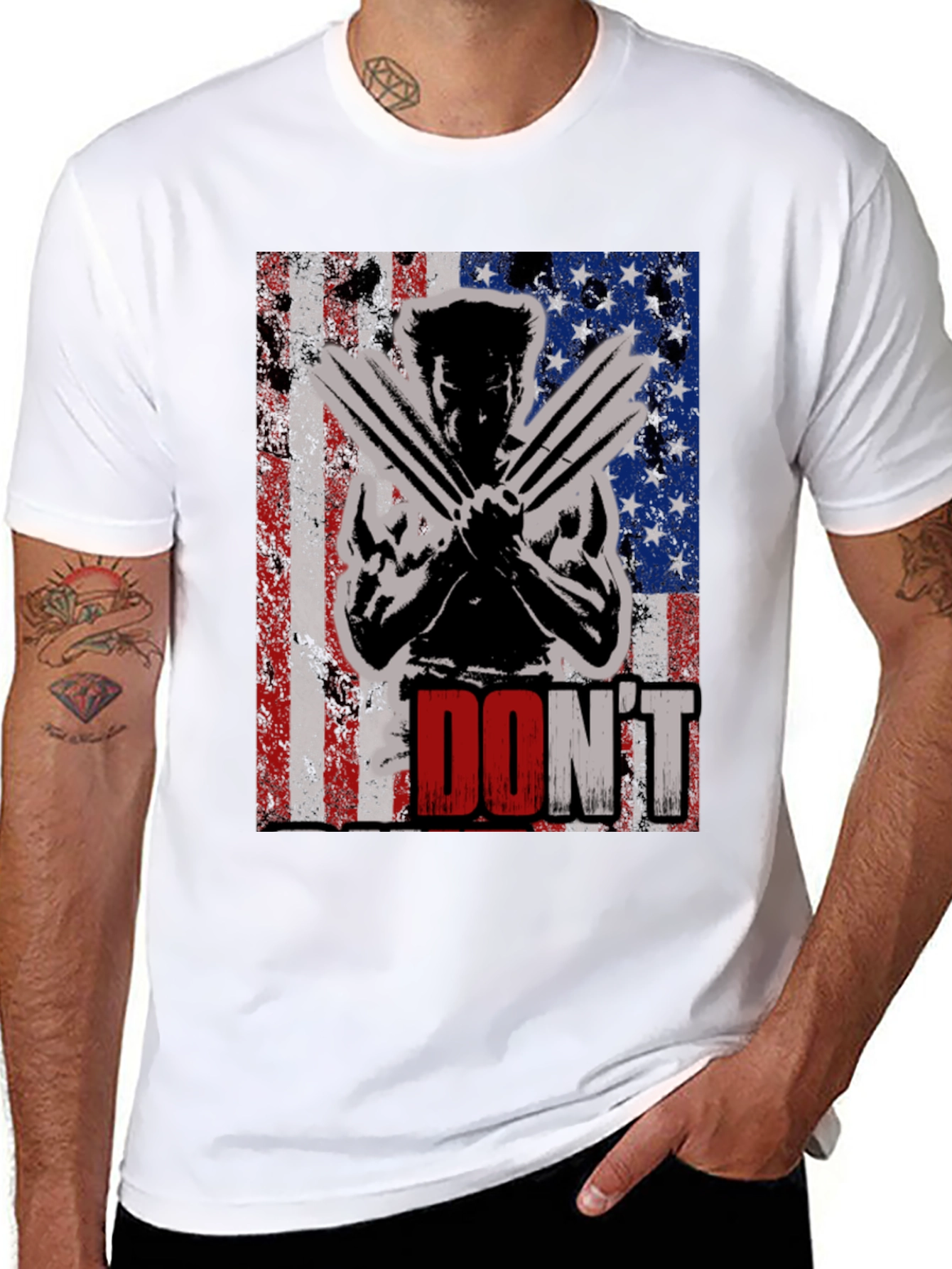 Wolverine American Flag Dont T-Shirt