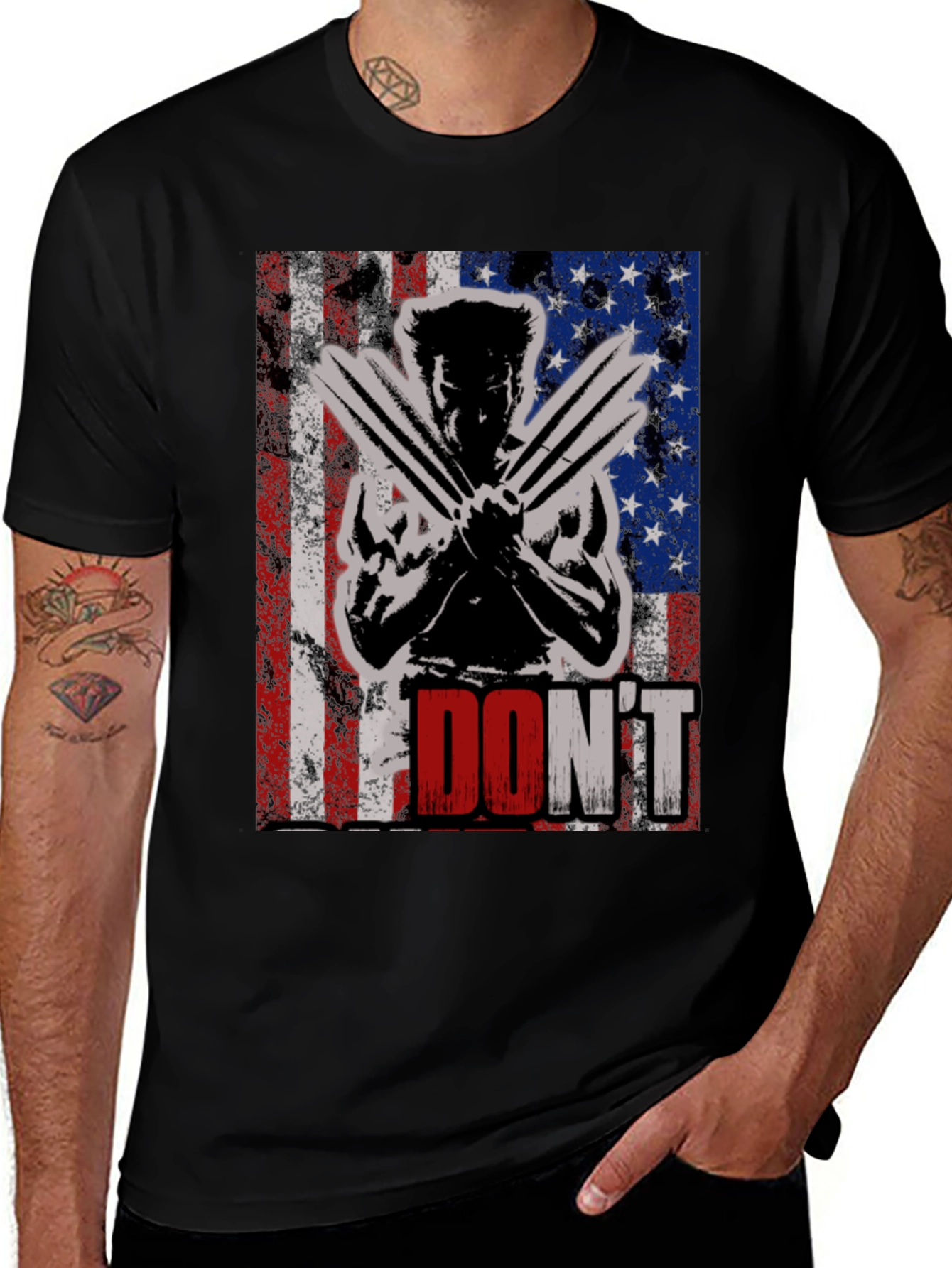 Wolverine American Flag Dont T-Shirt