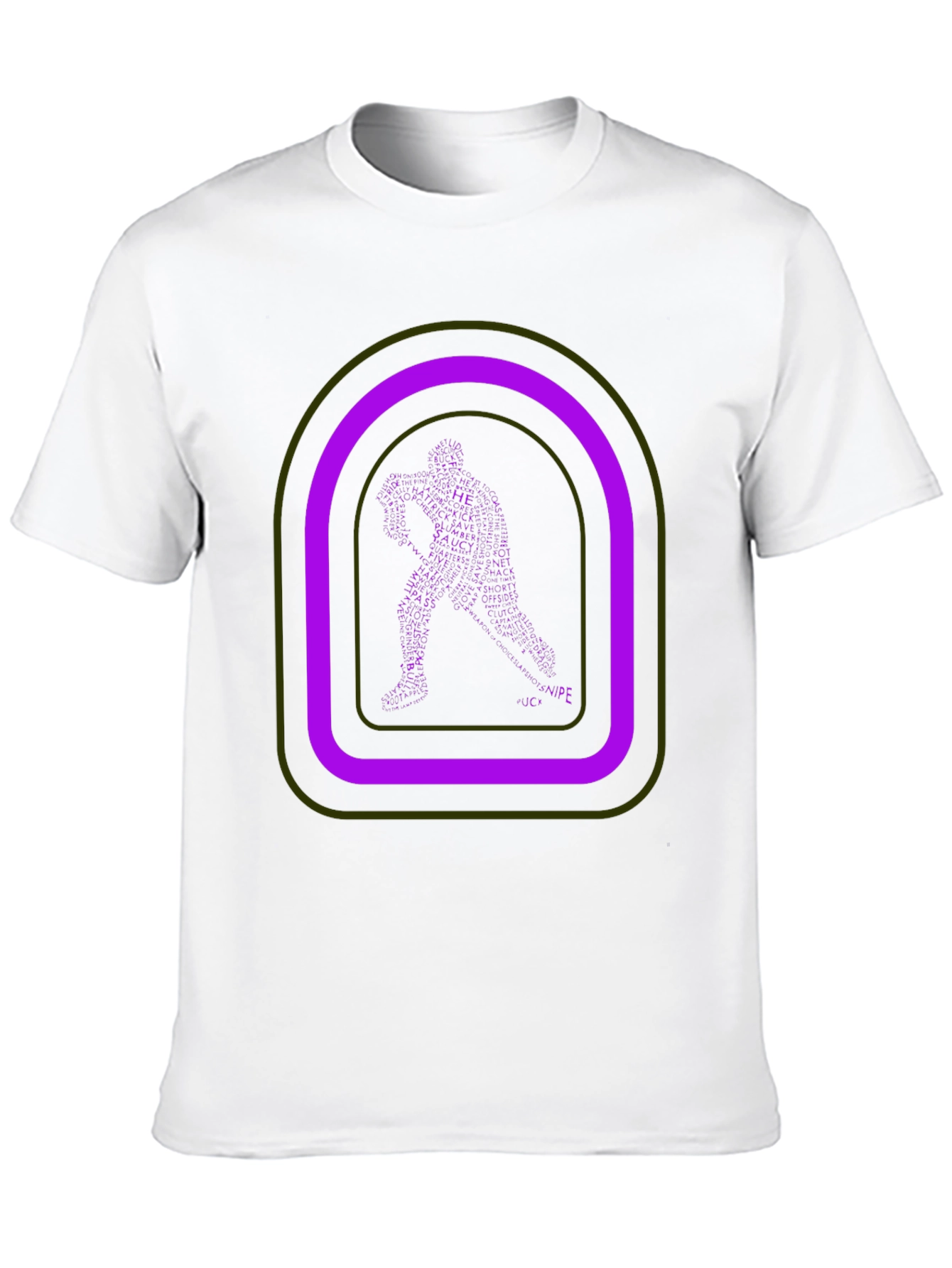 Unique Graphic Tee: Man Silhouette Retro Design