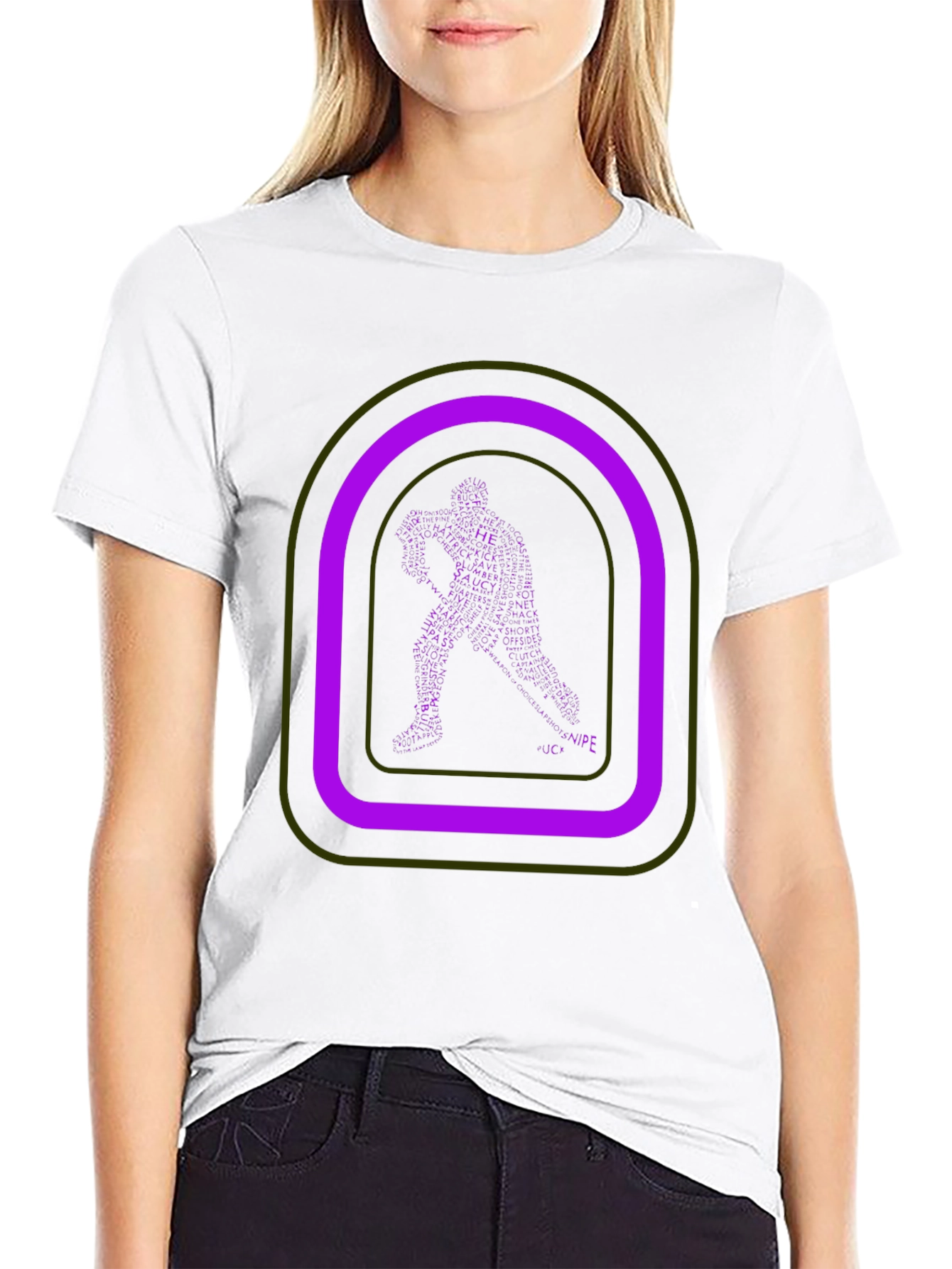 Unique Graphic Tee: Man Silhouette Retro Design