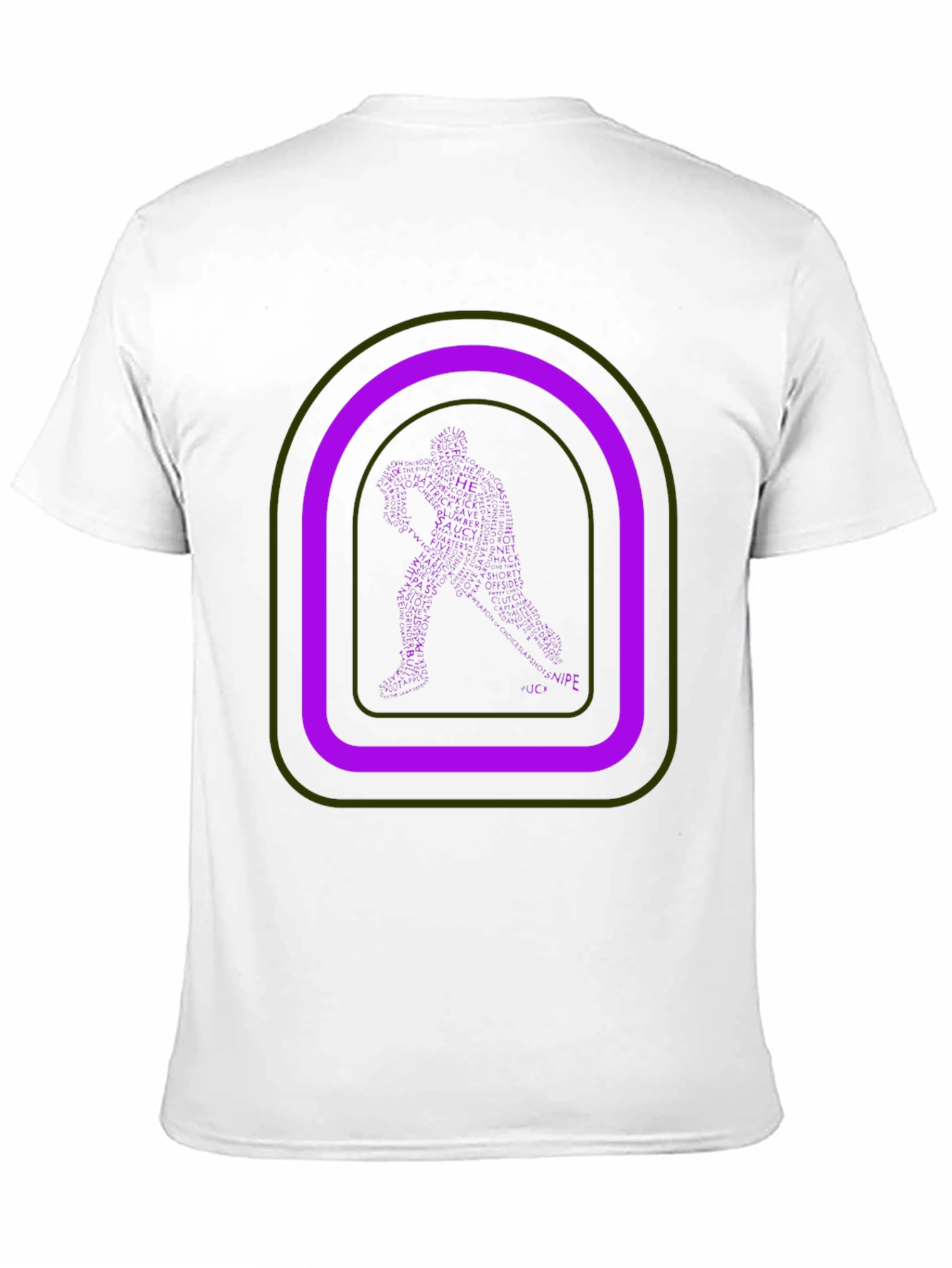 Unique Graphic Tee: Man Silhouette Retro Design