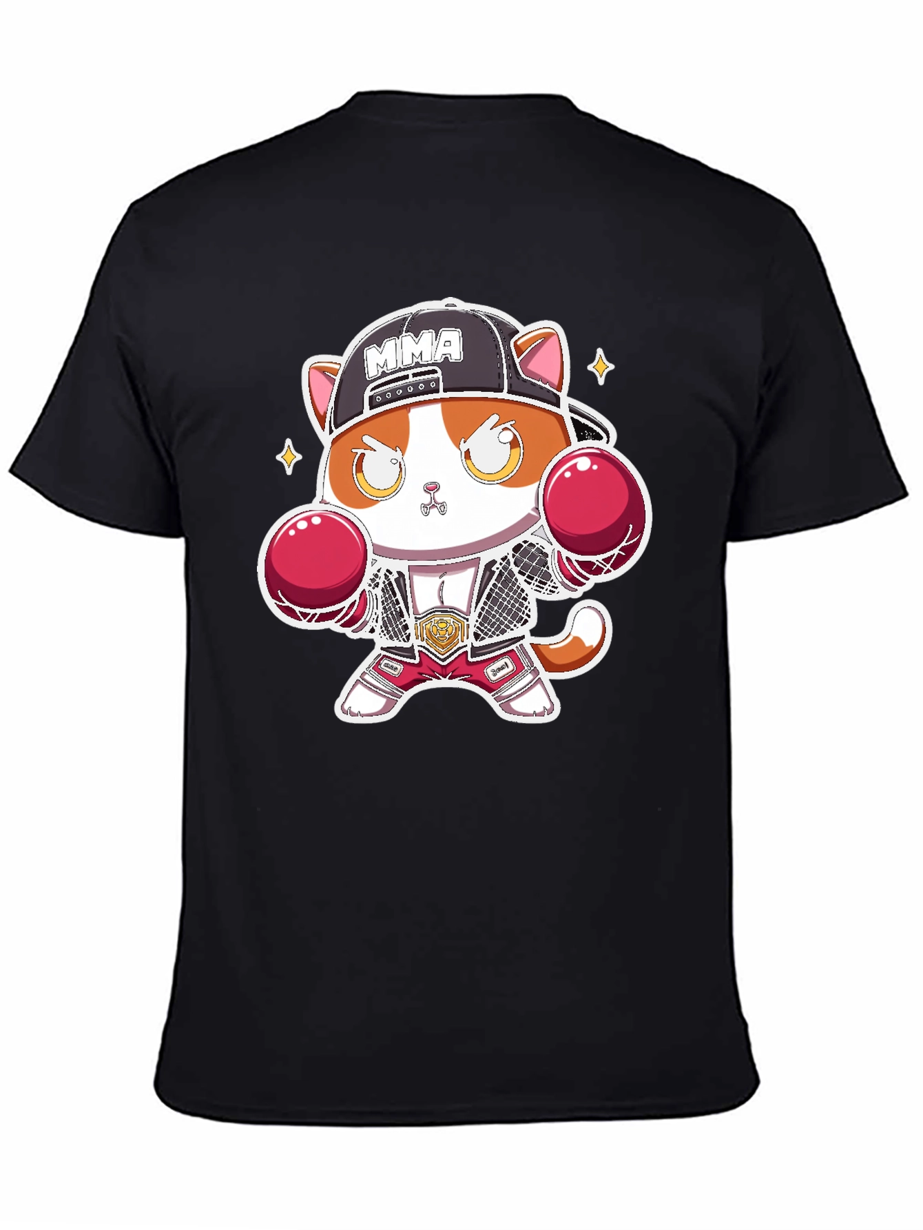 MMA Cat Black T-Shirt