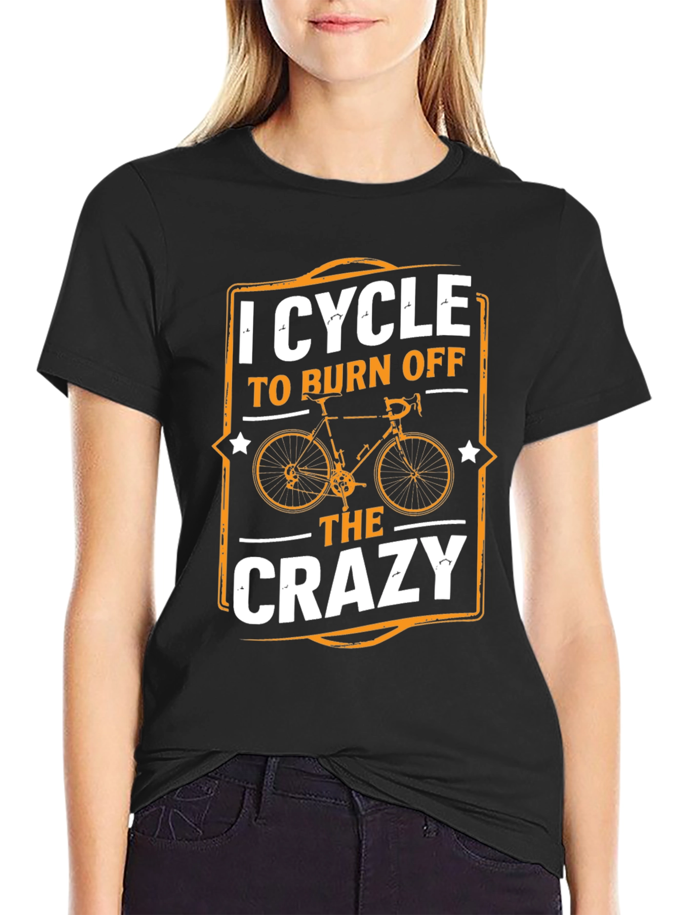 I Cycle to Burn Off The Crazy T-Shirt
