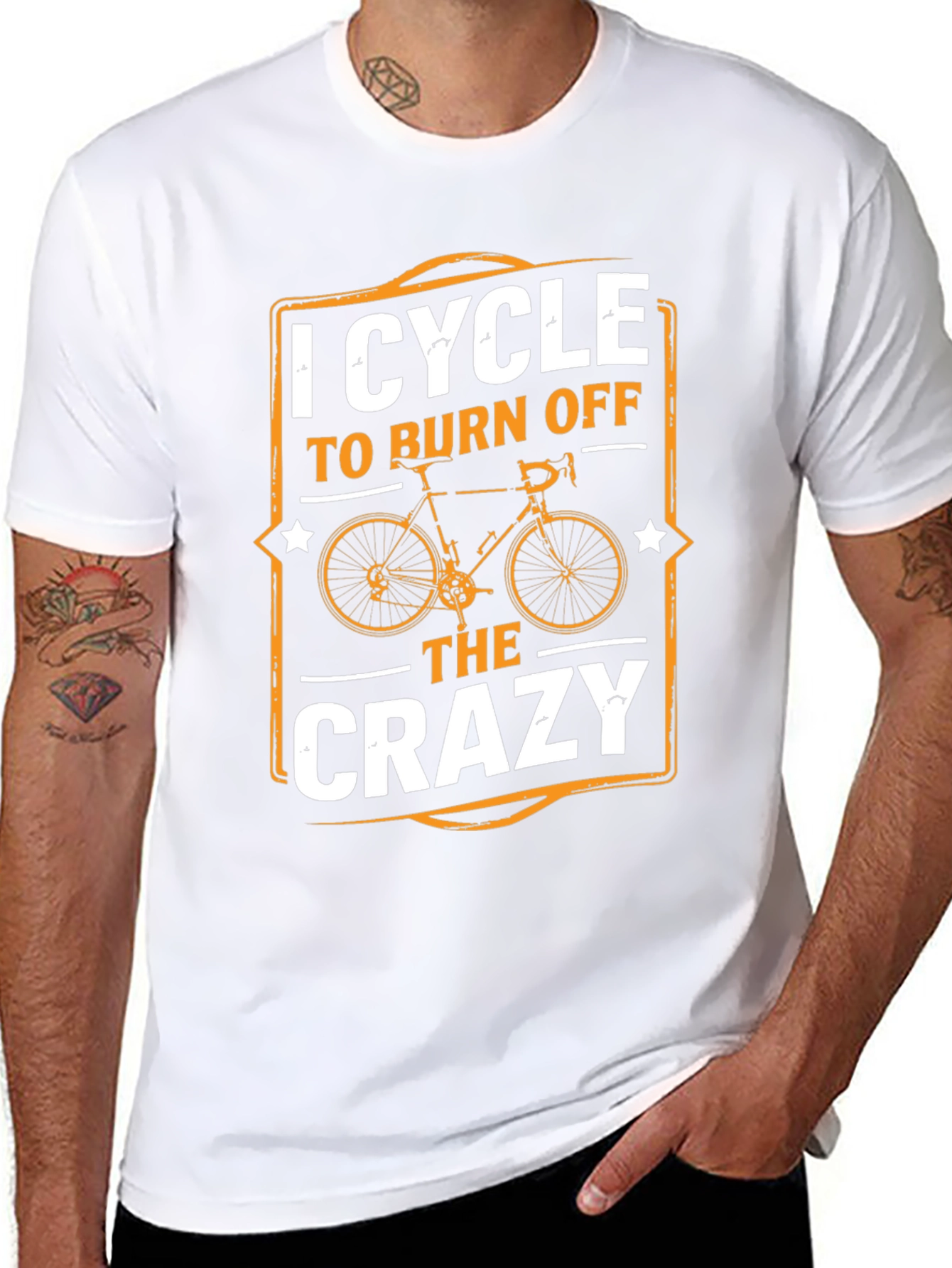 I Cycle to Burn Off The Crazy T-Shirt