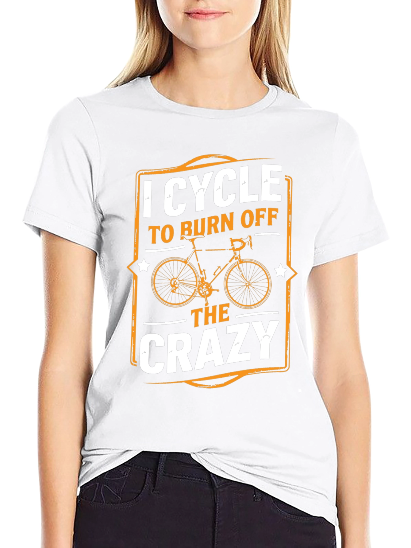 I Cycle to Burn Off The Crazy T-Shirt